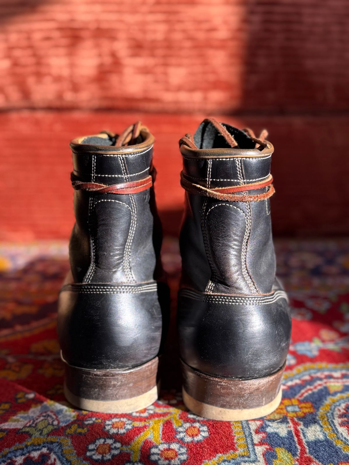 Photo by medusamachine on February 5, 2026 of the Role Club Underdogs in Horween Black Chromexcel.