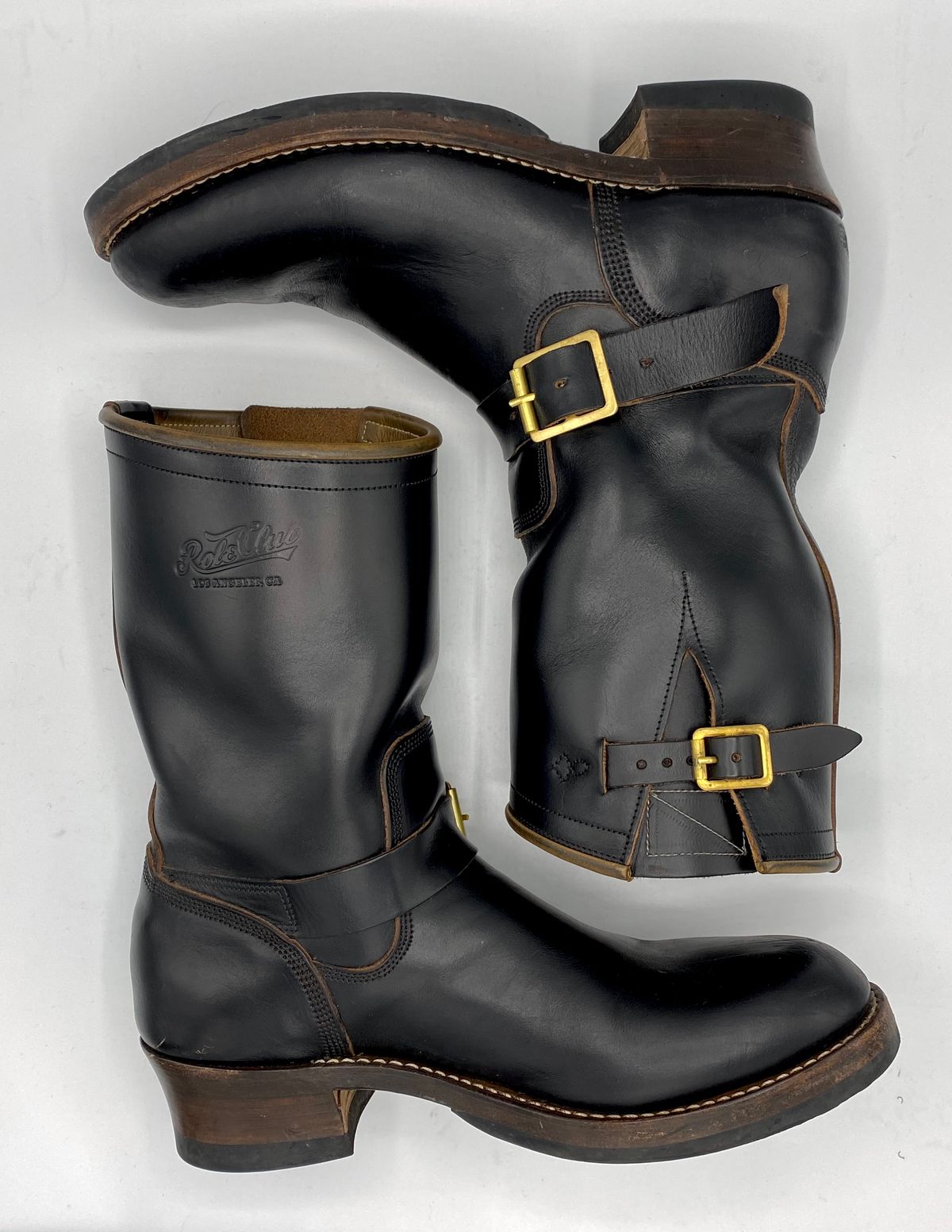 Photo by medusamachine on November 5, 2024 of the Role Club Engineer Boots in Horween Black Chromexcel.