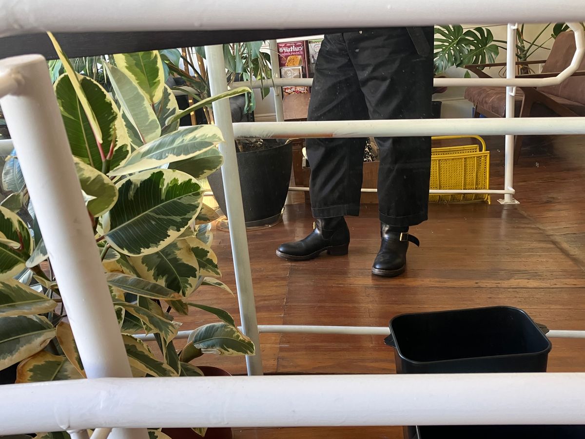Photo by medusamachine on December 6, 2024 of the Role Club Engineer Boots in Horween Black Chromexcel.