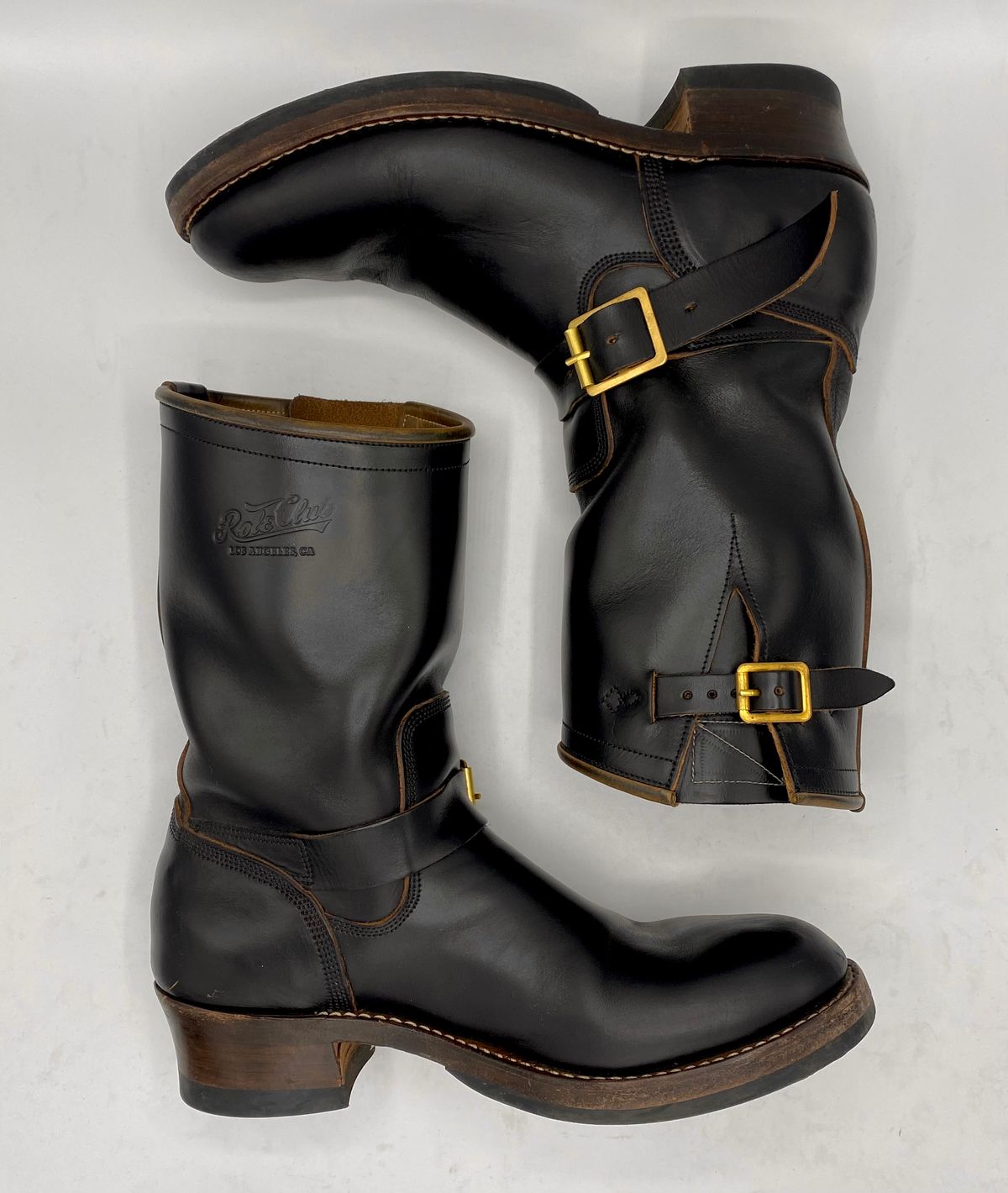 Photo by medusamachine on December 6, 2024 of the Role Club Engineer Boots in Horween Black Chromexcel.