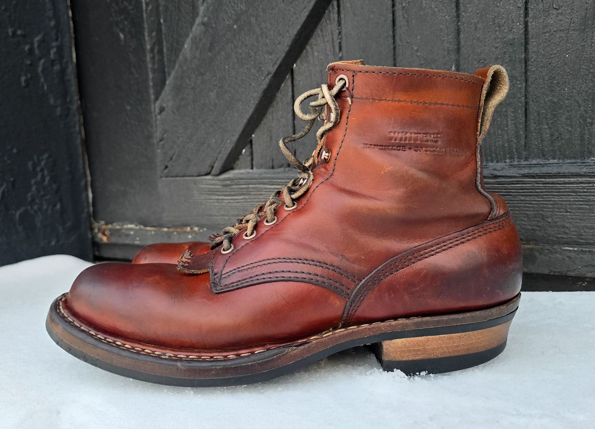 Photo by yorkpahomes on February 3, 2026 of the White's Bounty Hunter in Wickett & Craig Tan Oiled Latigo.