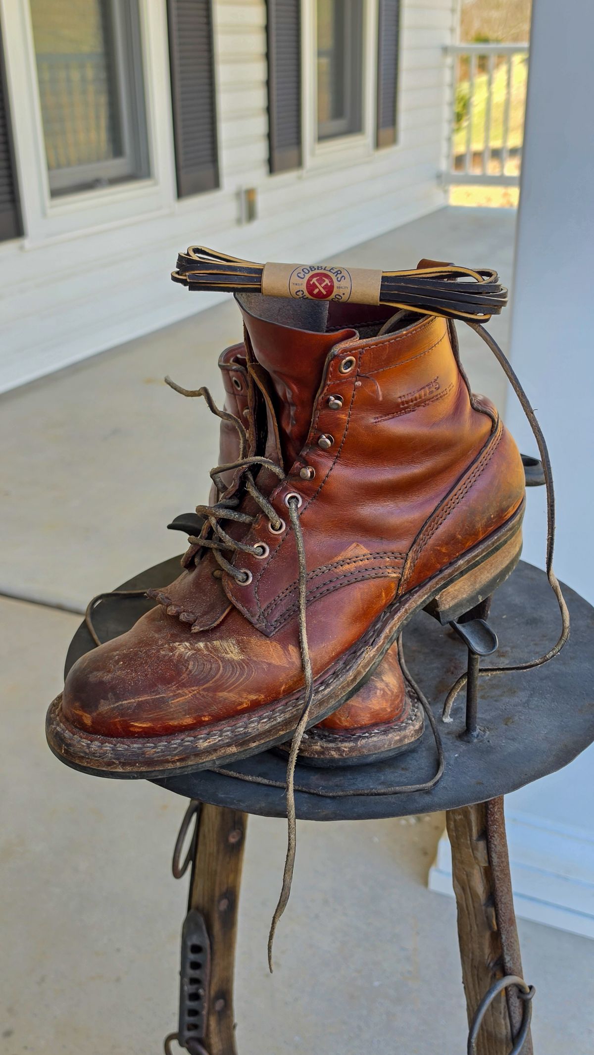 Photo by yorkpahomes on March 14, 2026 of the White's Bounty Hunter in Wickett & Craig Tan Oiled Latigo.