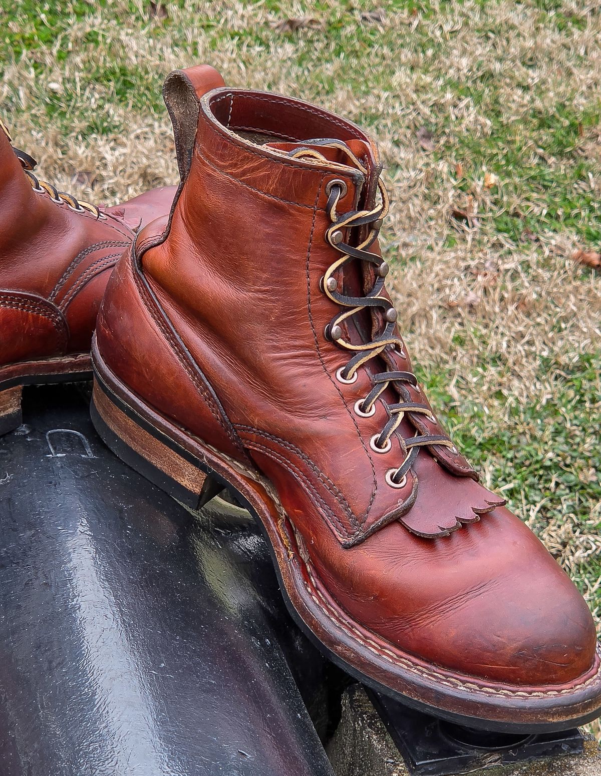 Photo by yorkpahomes on March 15, 2026 of the White's Bounty Hunter in Wickett & Craig Tan Oiled Latigo.