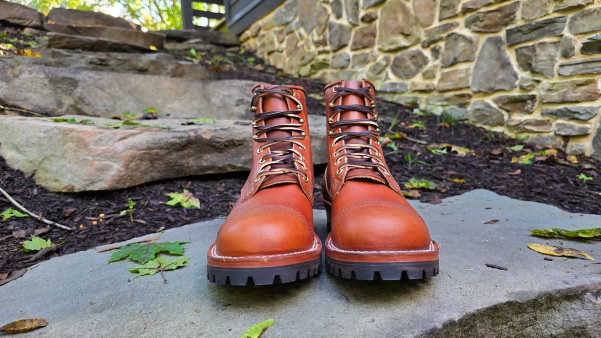 Photo by yorkpahomes on October 4, 2024 of the Nicks Wickett and Craig Toe Cap - Double Stuffed - MTO in Wickett & Craig Natural Double Stuffed.