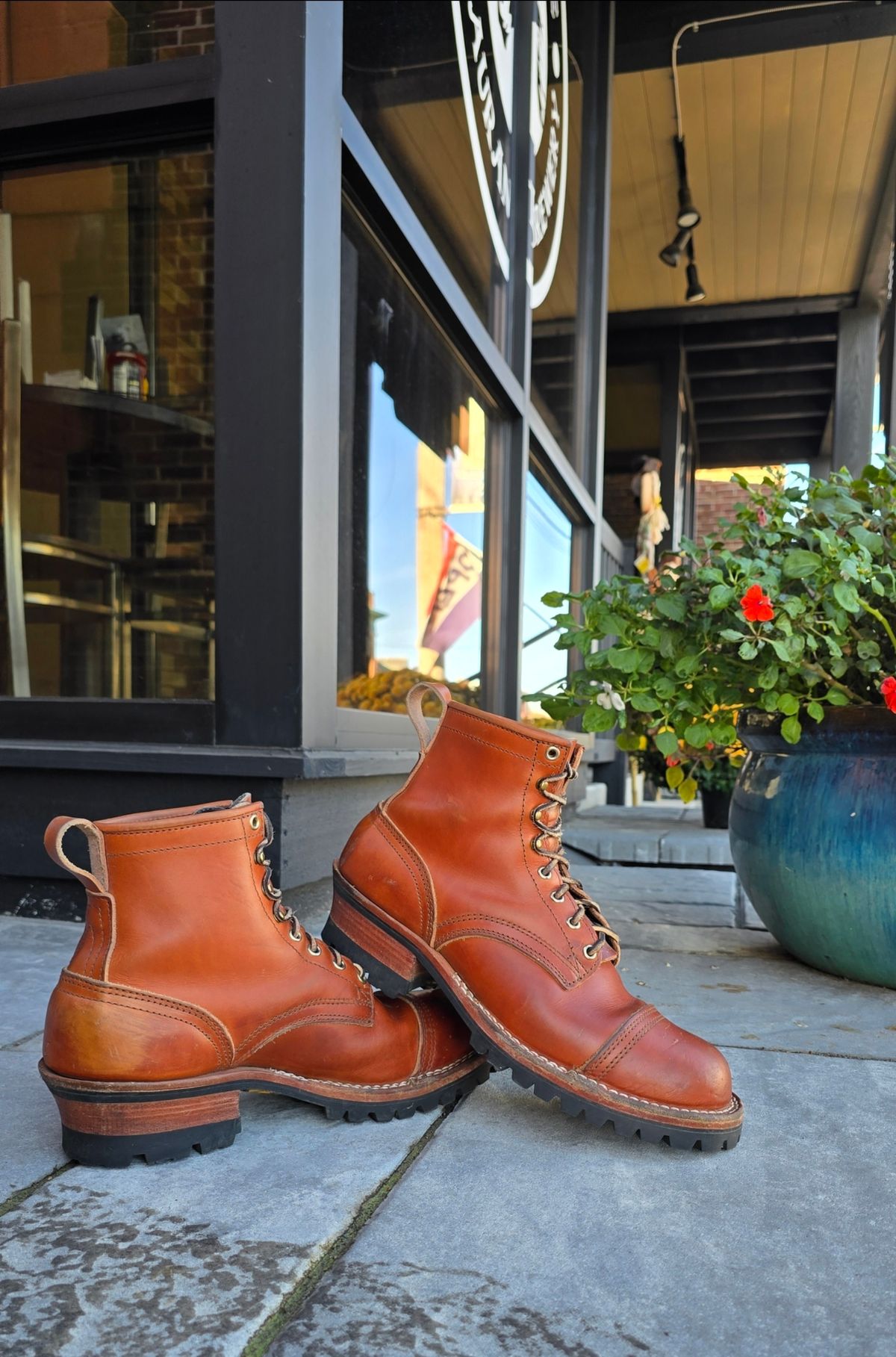 Photo by yorkpahomes on November 3, 2024 of the Nicks Wickett and Craig Toe Cap - Double Stuffed - MTO in Wickett & Craig Natural Double Stuffed.