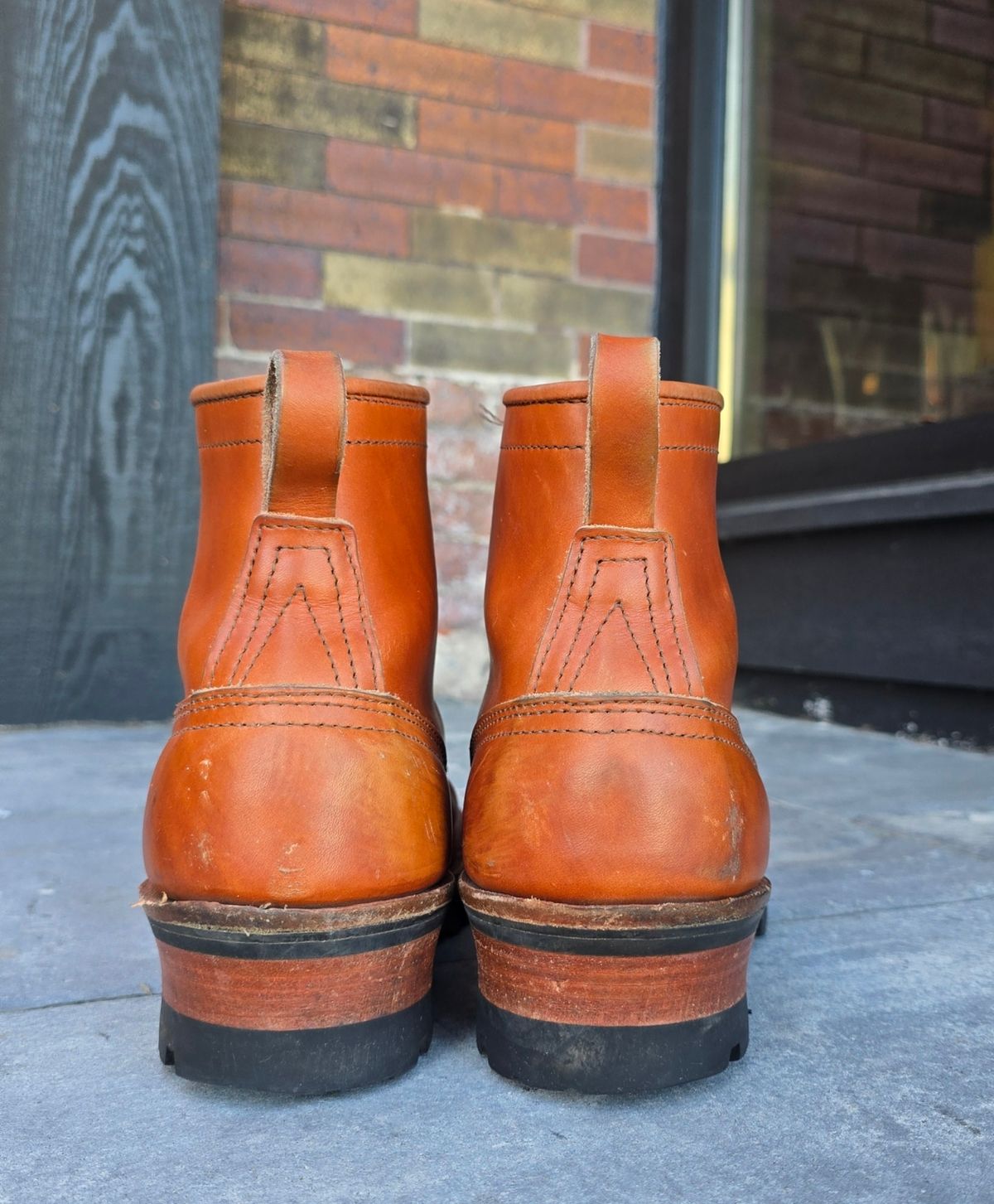Photo by yorkpahomes on November 3, 2024 of the Nicks Wickett and Craig Toe Cap - Double Stuffed - MTO in Wickett & Craig Natural Double Stuffed.