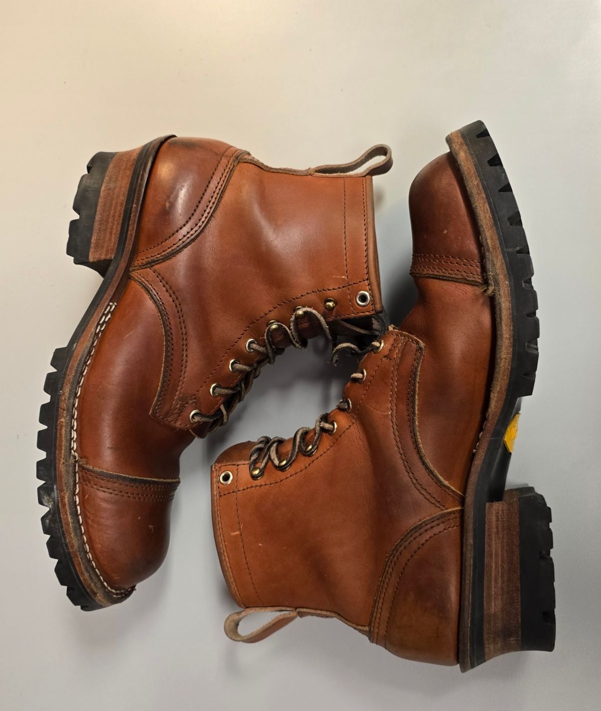 Photo by yorkpahomes on December 6, 2024 of the Nicks Wickett and Craig Toe Cap - Double Stuffed - MTO in Wickett & Craig Natural Double Stuffed.