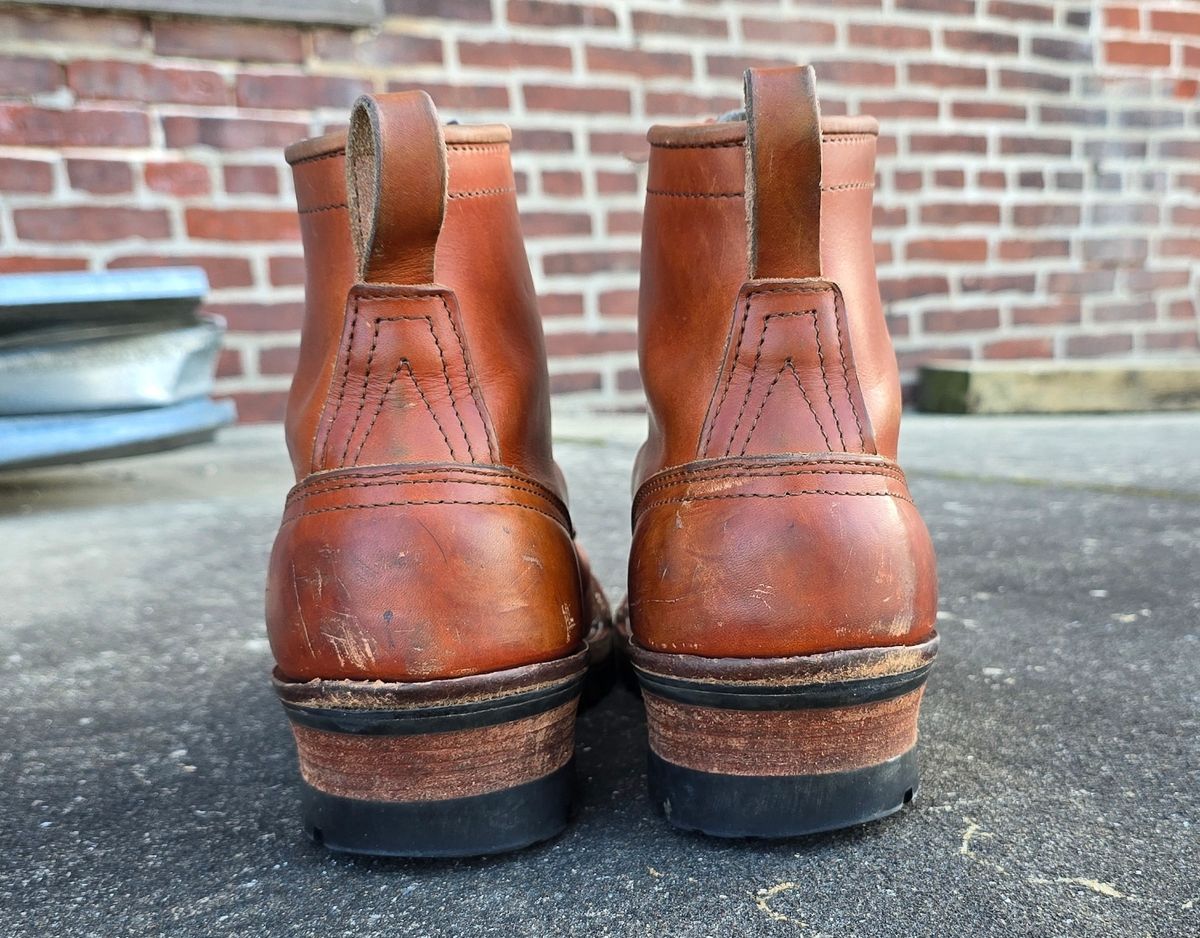 Photo by yorkpahomes on January 5, 2025 of the Nicks Wickett and Craig Toe Cap - Double Stuffed - MTO in Wickett & Craig Natural Double Stuffed.