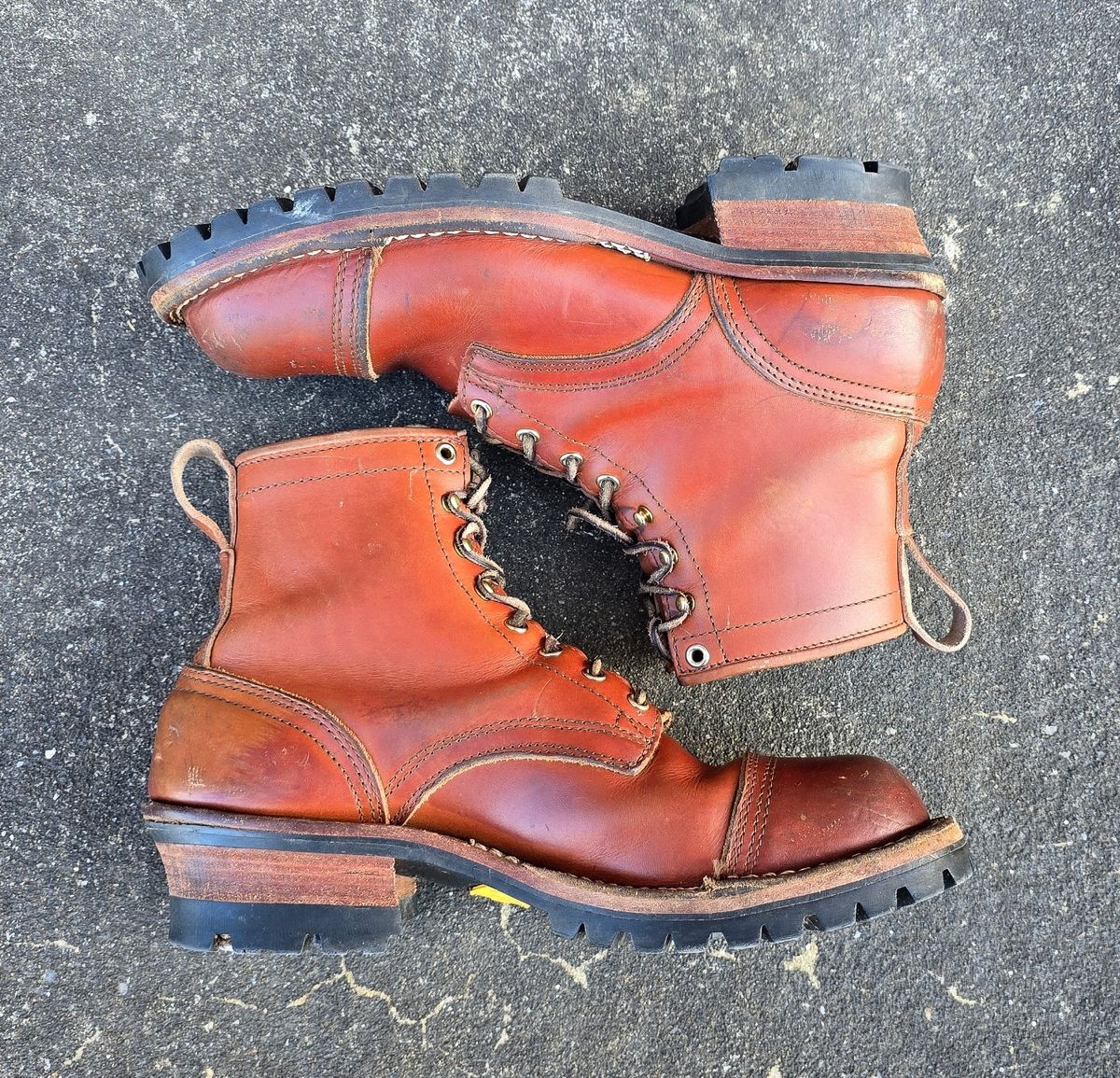 Photo by yorkpahomes on January 5, 2025 of the Nicks Wickett and Craig Toe Cap - Double Stuffed - MTO in Wickett & Craig Natural Double Stuffed.