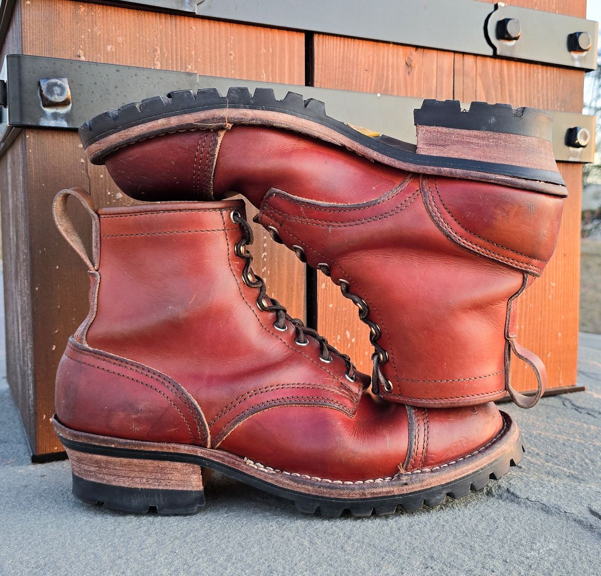 Photo by yorkpahomes on March 4, 2025 of the Nicks Wickett and Craig Toe Cap - Double Stuffed - MTO in Wickett & Craig Natural Double Stuffed.