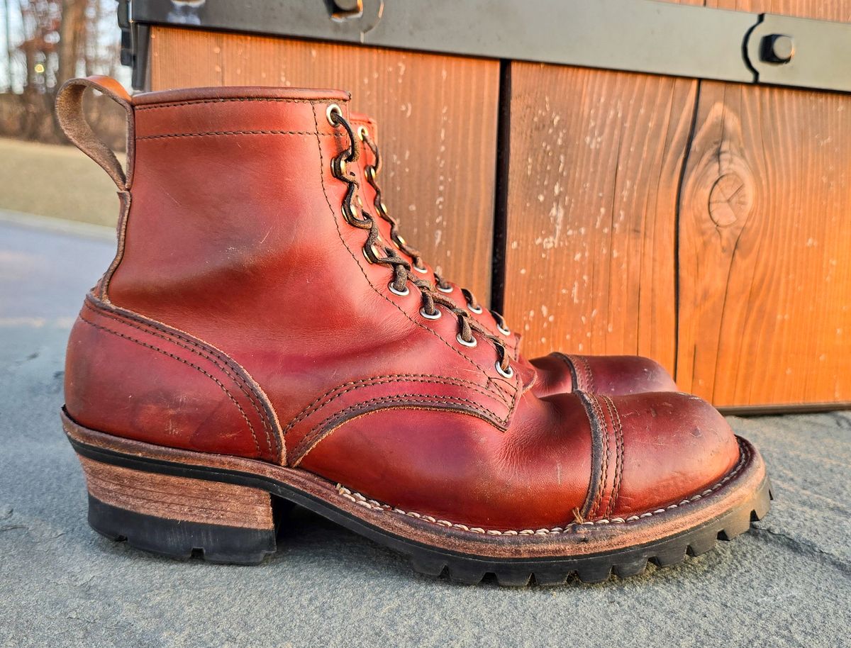 Photo by yorkpahomes on March 4, 2025 of the Nicks Wickett and Craig Toe Cap - Double Stuffed - MTO in Wickett & Craig Natural Double Stuffed.