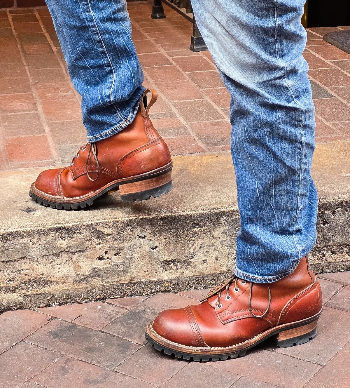 Photo by yorkpahomes on April 4, 2025 of the Nicks Wickett and Craig Toe Cap - Double Stuffed - MTO in Wickett & Craig Natural Double Stuffed.