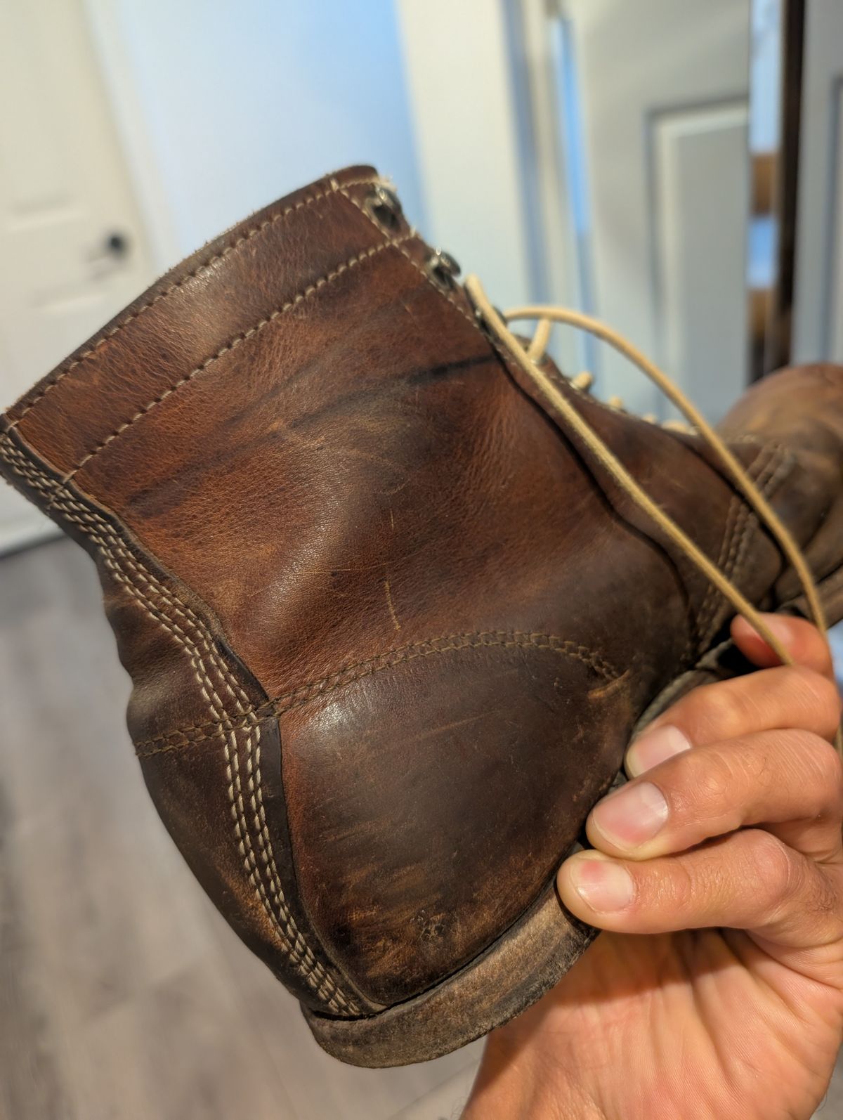 Photo by art.directorofpatina on April 15, 2026 of the Chippewa Unknown Model in Horween Natural Dublin.