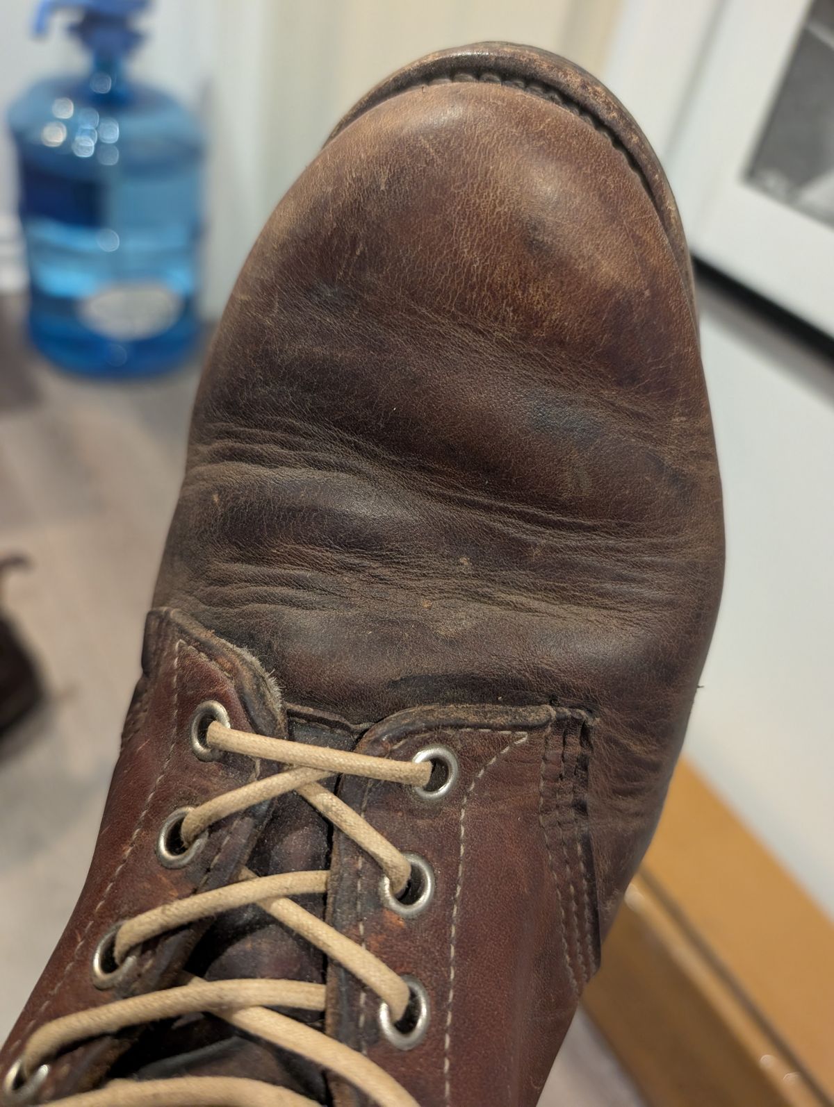 Photo by art.directorofpatina on April 15, 2026 of the Chippewa Unknown Model in Horween Natural Dublin.