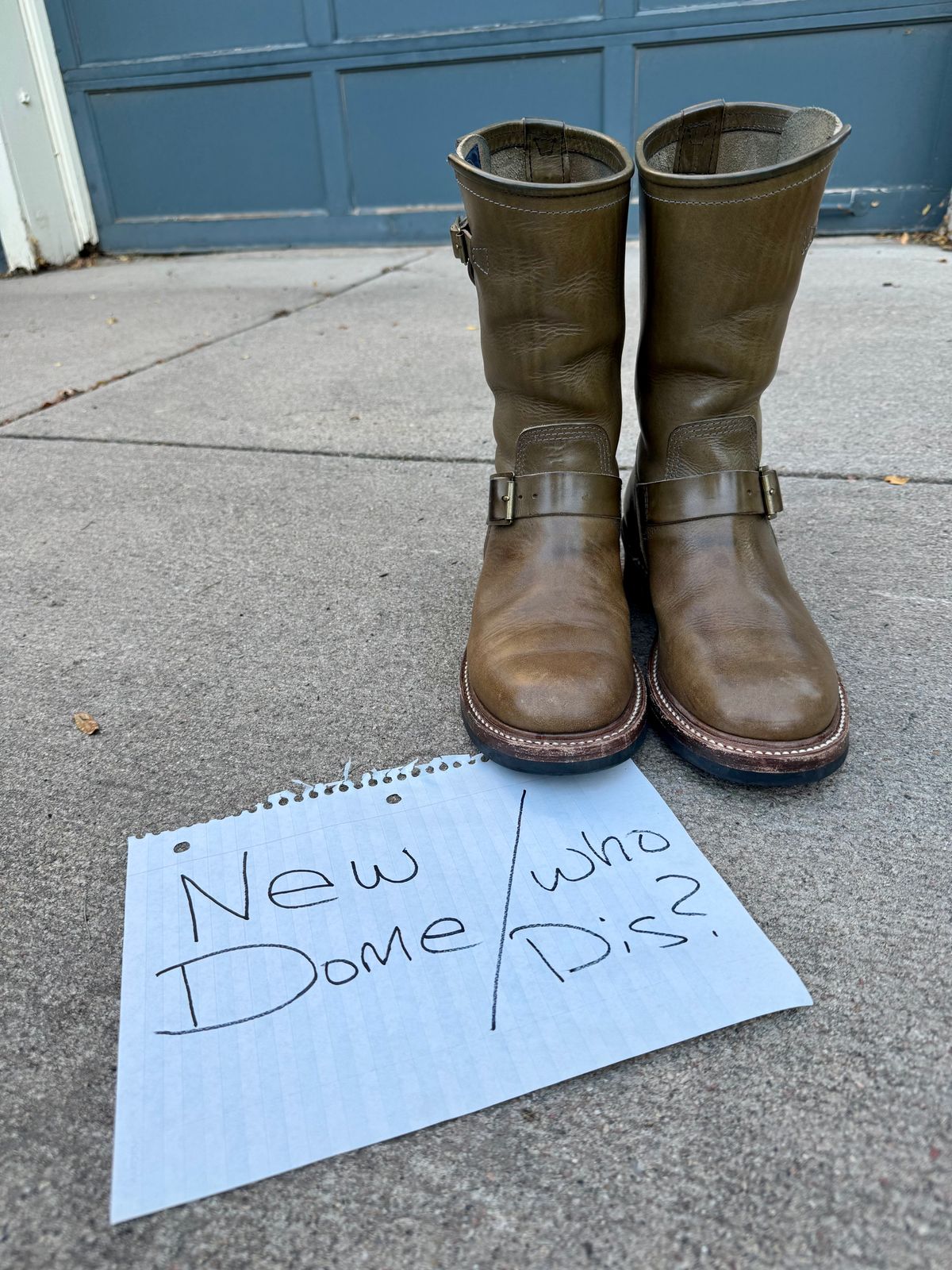 Photo by CarlThaKiller on October 2, 2025 of the John Lofgren Wabash Engineer Boots in Badalassi Carlo Grigio Minerva Liscio.