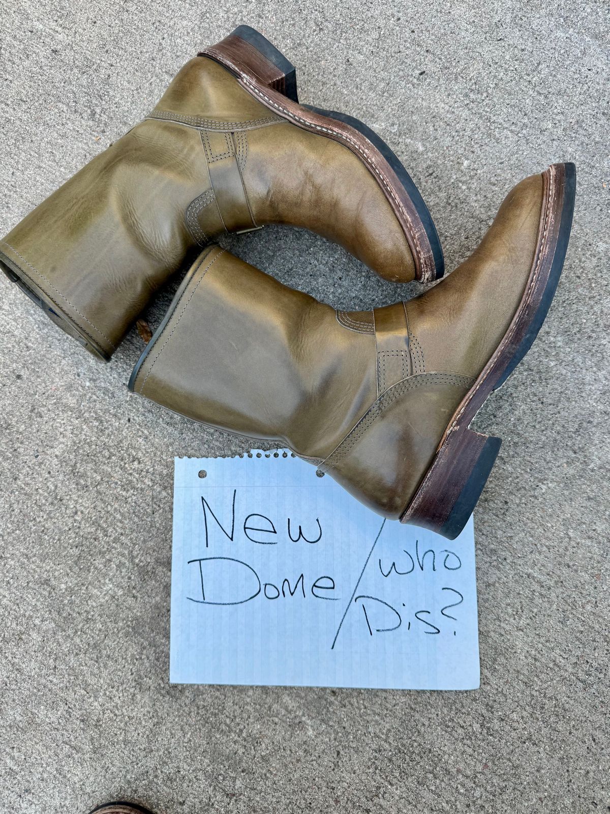Photo by CarlThaKiller on October 2, 2025 of the John Lofgren Wabash Engineer Boots in Badalassi Carlo Grigio Minerva Liscio.