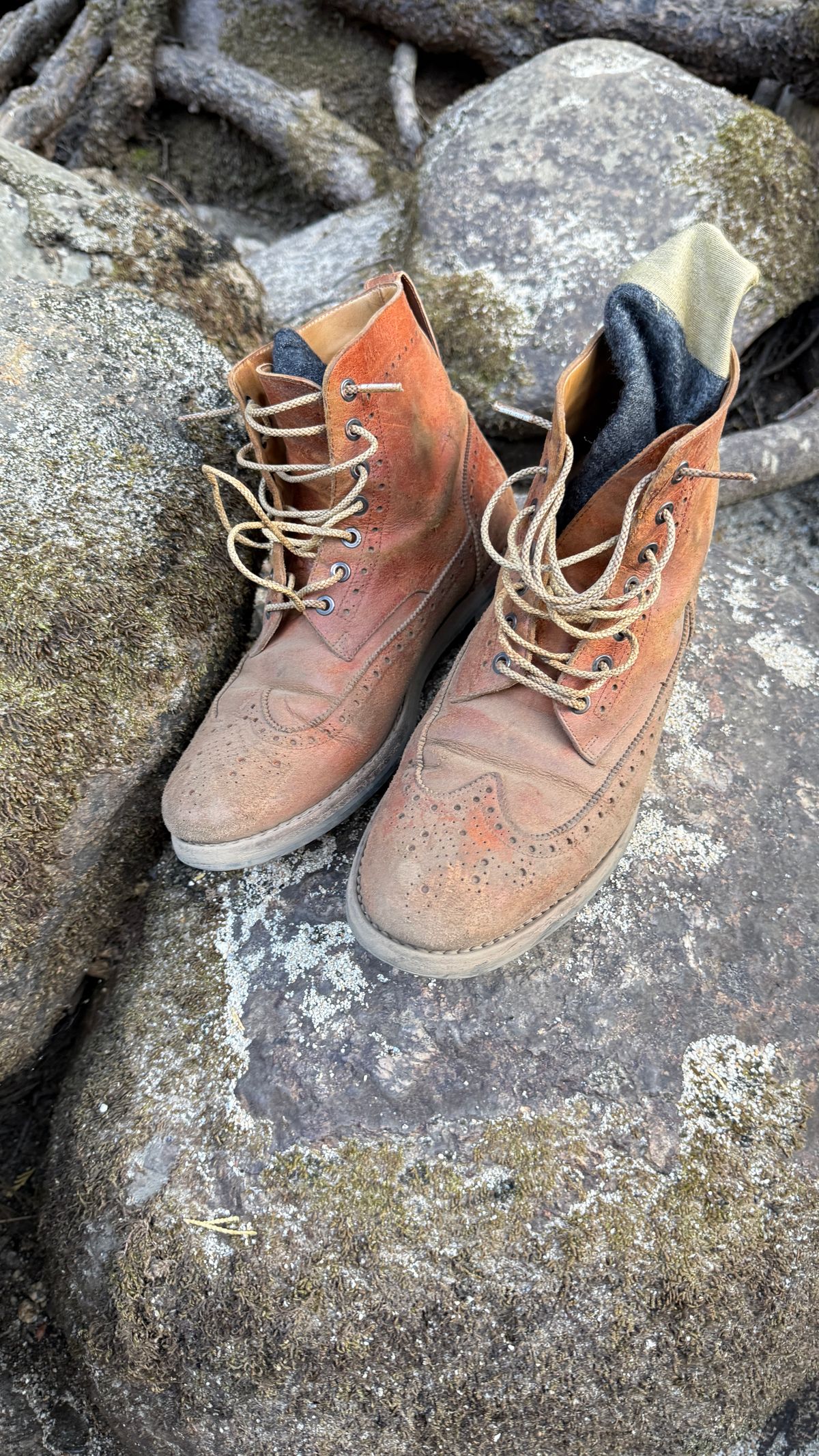 Photo by BigBadWolf on July 5, 2025 of the Mark Albert Countrty Boot in C.F. Stead Caramel Classic Kudu.
