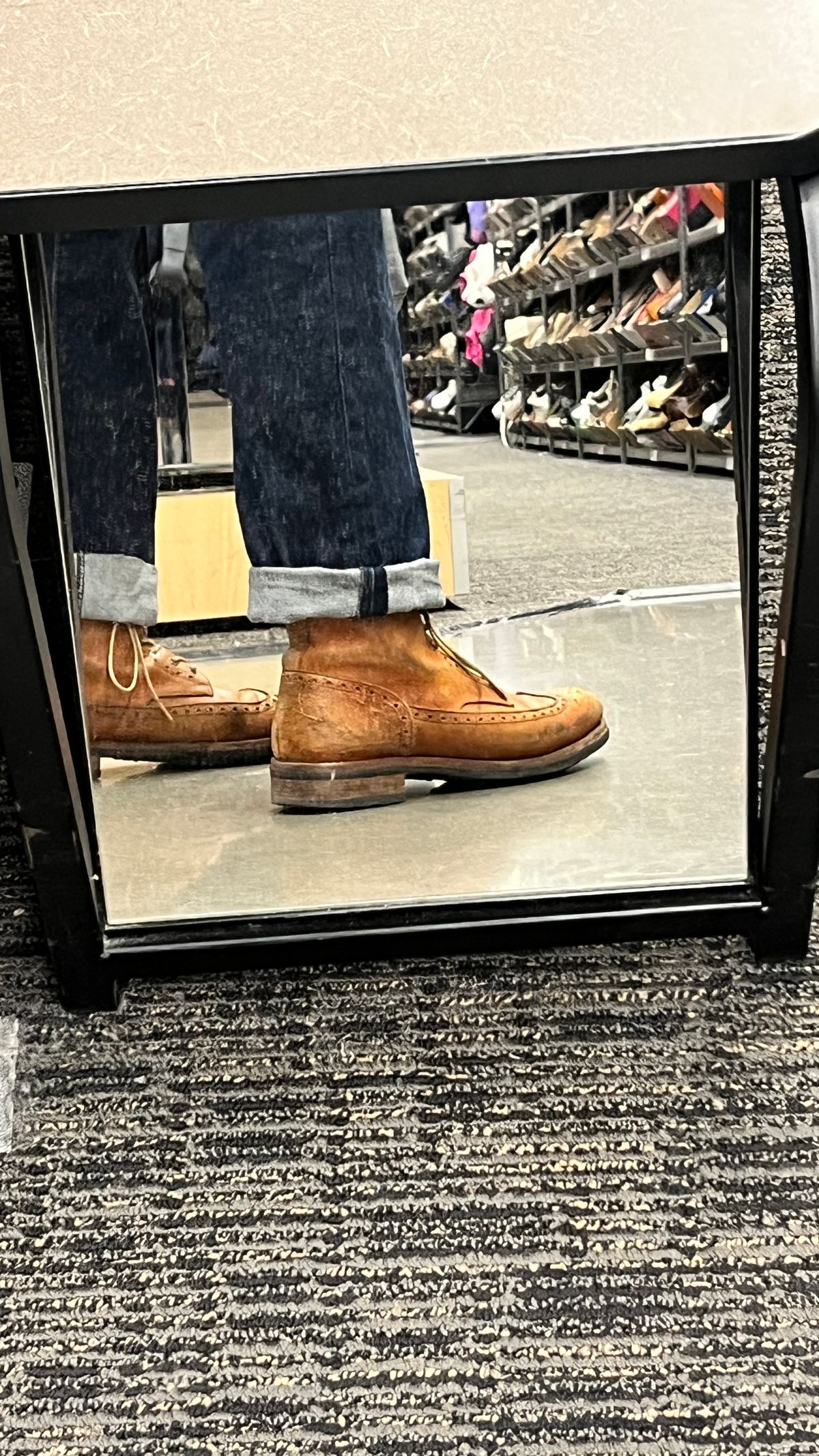 Photo by BigBadWolf on October 19, 2024 of the Mark Albert Countrty Boot in C.F. Stead Caramel Classic Kudu.