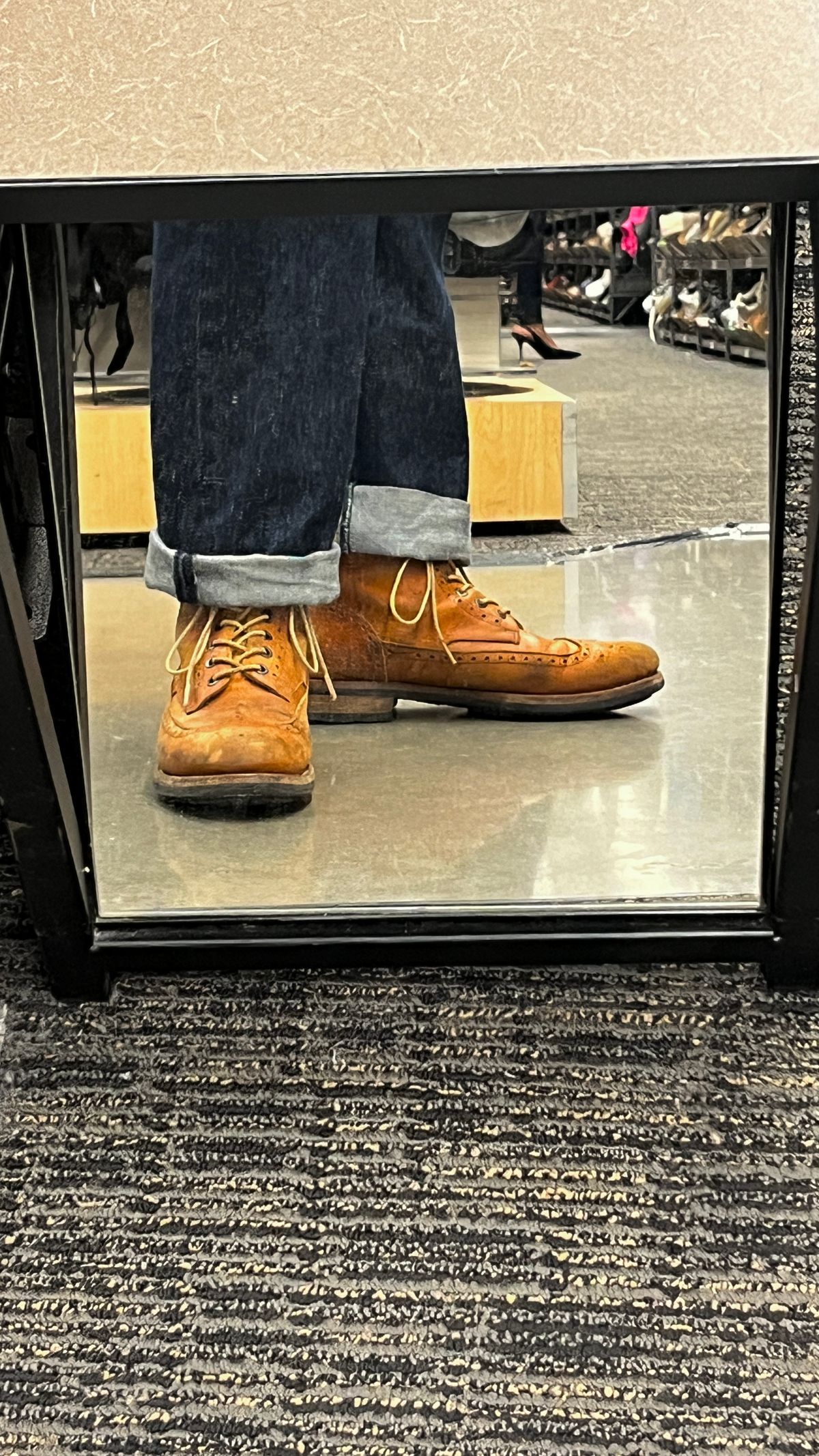 Photo by BigBadWolf on October 19, 2024 of the Mark Albert Countrty Boot in C.F. Stead Caramel Classic Kudu.