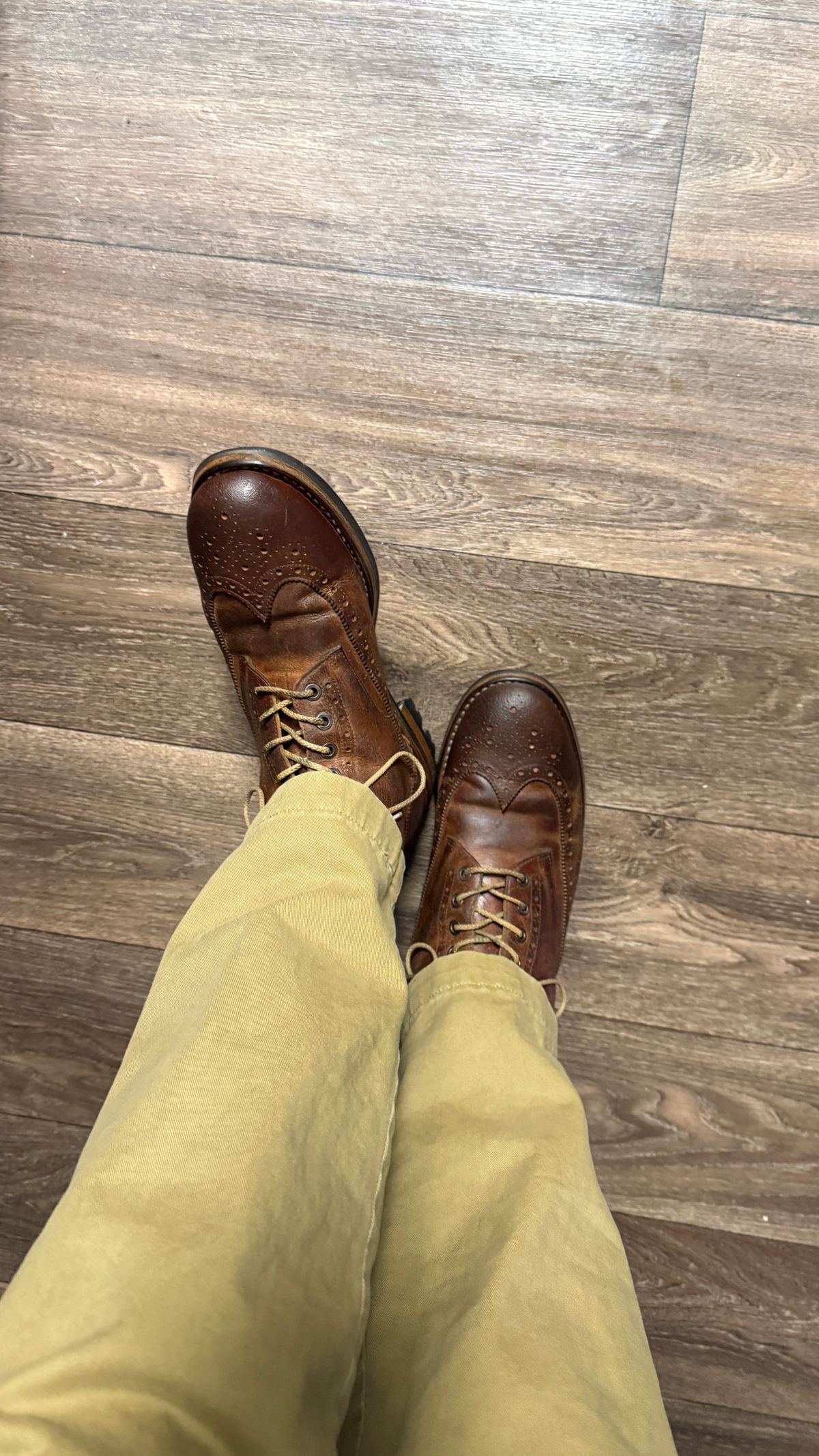 Photo by BigBadWolf on February 22, 2026 of the Mark Albert Countrty Boot in C.F. Stead Caramel Classic Kudu.