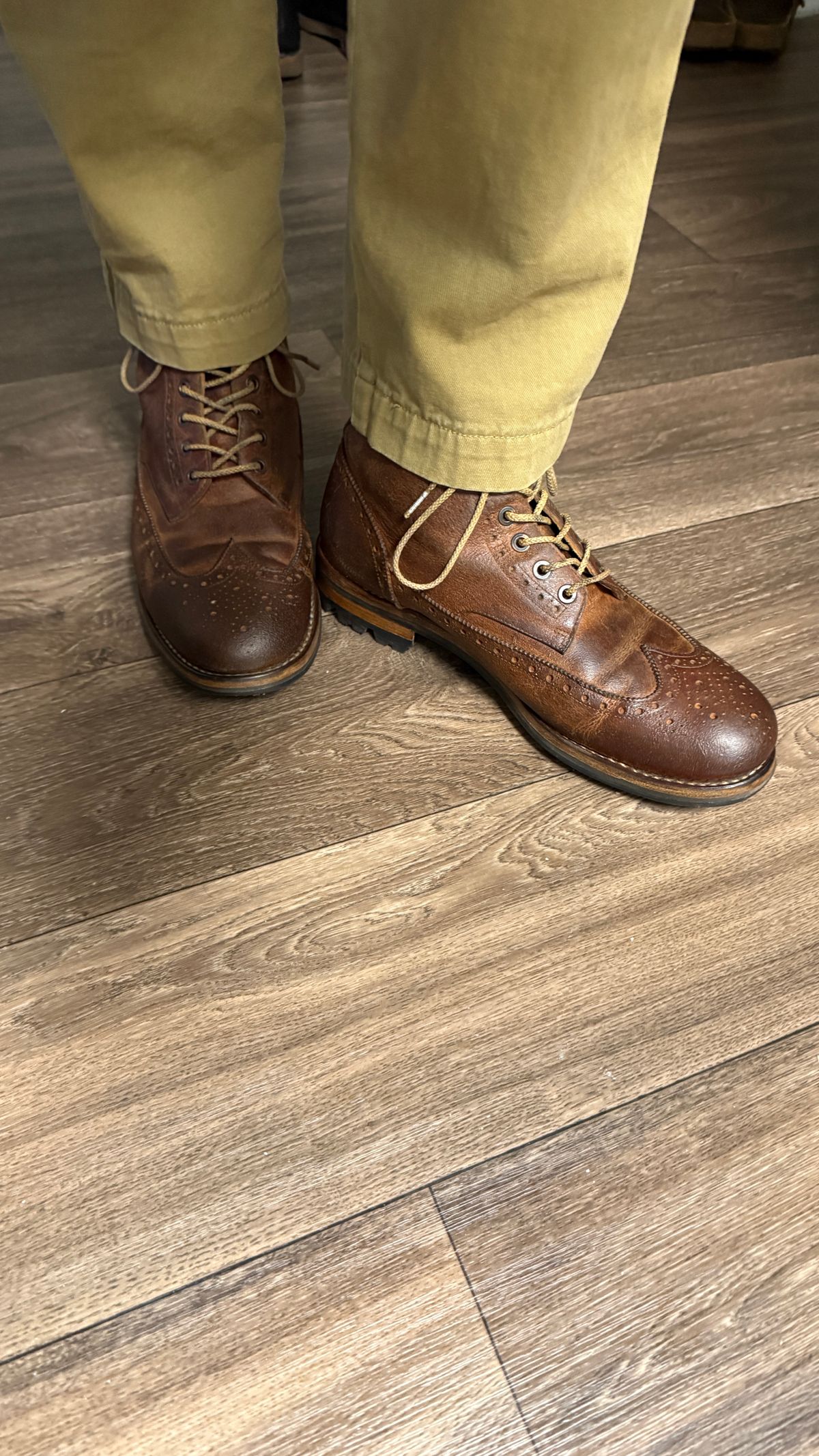 Photo by BigBadWolf on February 22, 2026 of the Mark Albert Countrty Boot in C.F. Stead Caramel Classic Kudu.