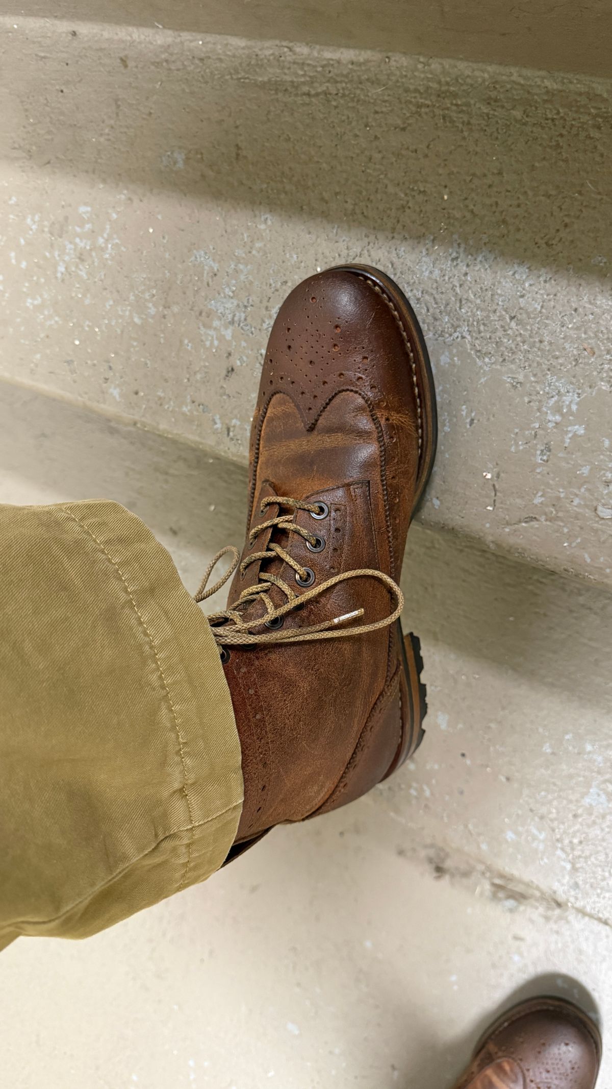 Photo by BigBadWolf on February 22, 2026 of the Mark Albert Countrty Boot in C.F. Stead Caramel Classic Kudu.