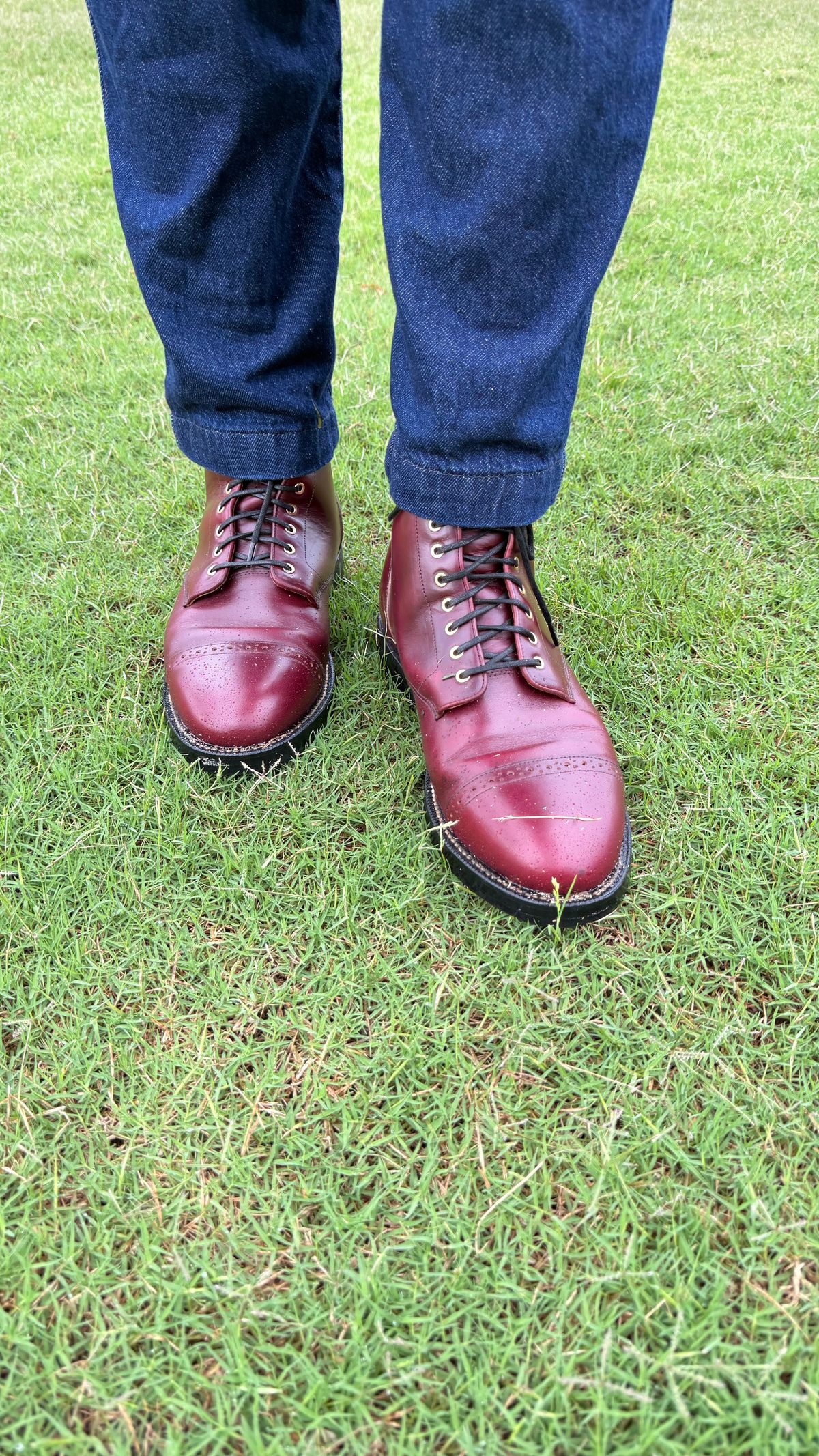 Photo by BigBadWolf on June 10, 2025 of the Grant Stone Garrison Boot in Horween Color 8 Chromexcel.