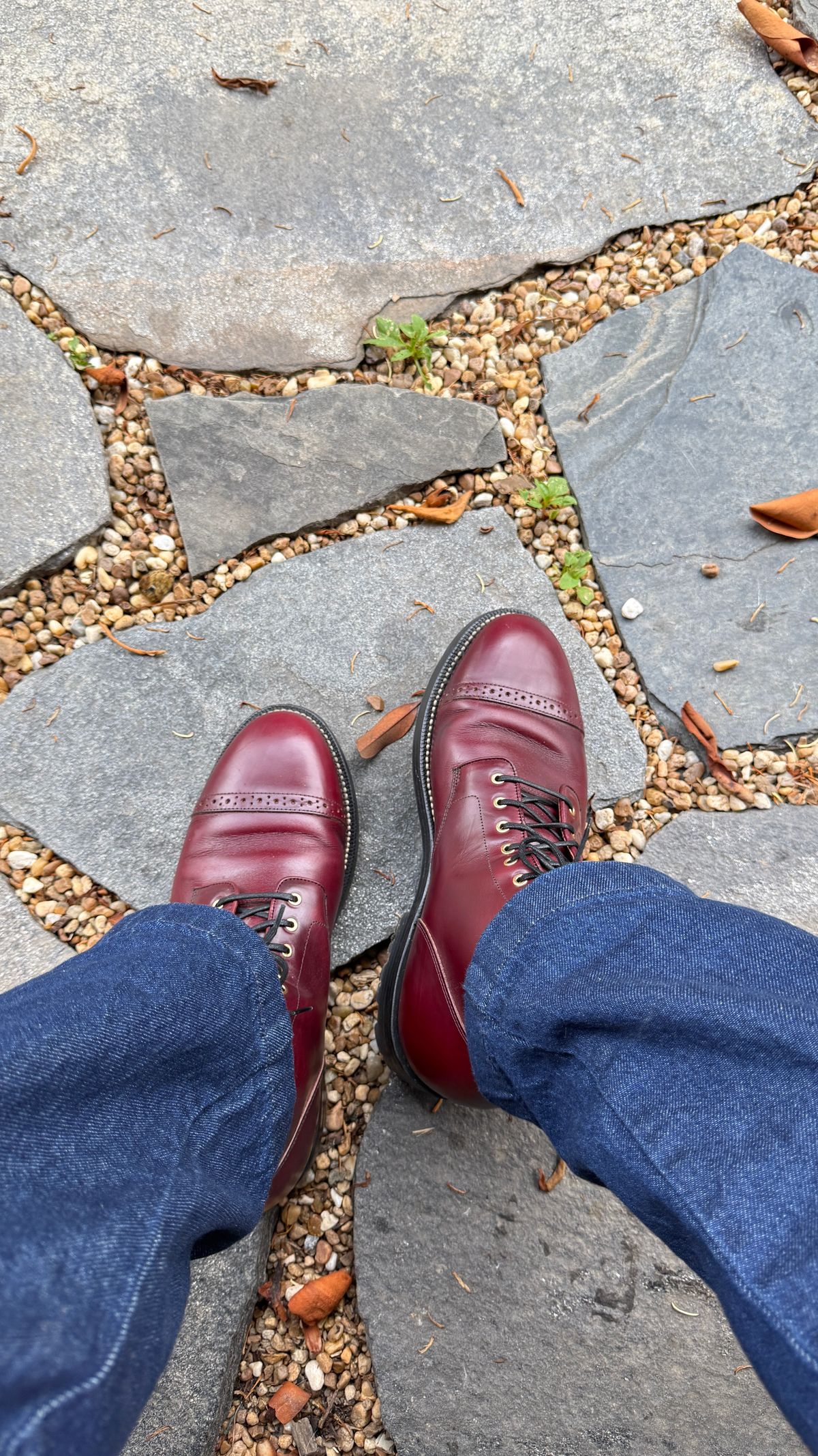 Photo by BigBadWolf on June 13, 2025 of the Grant Stone Garrison Boot in Horween Color 8 Chromexcel.