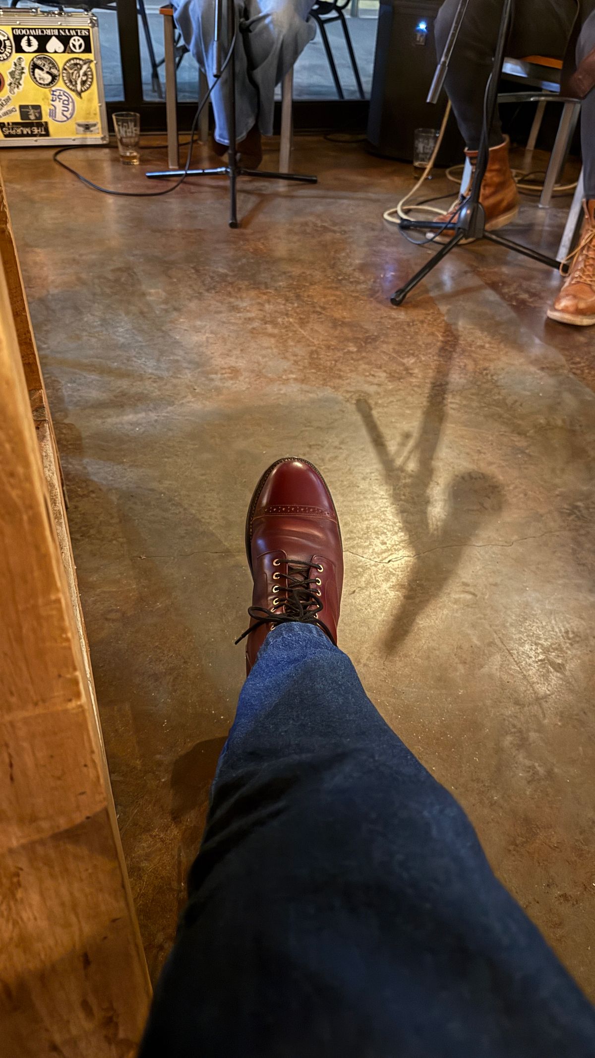 Photo by BigBadWolf on November 2, 2025 of the Grant Stone Garrison Boot in Horween Color 8 Chromexcel.