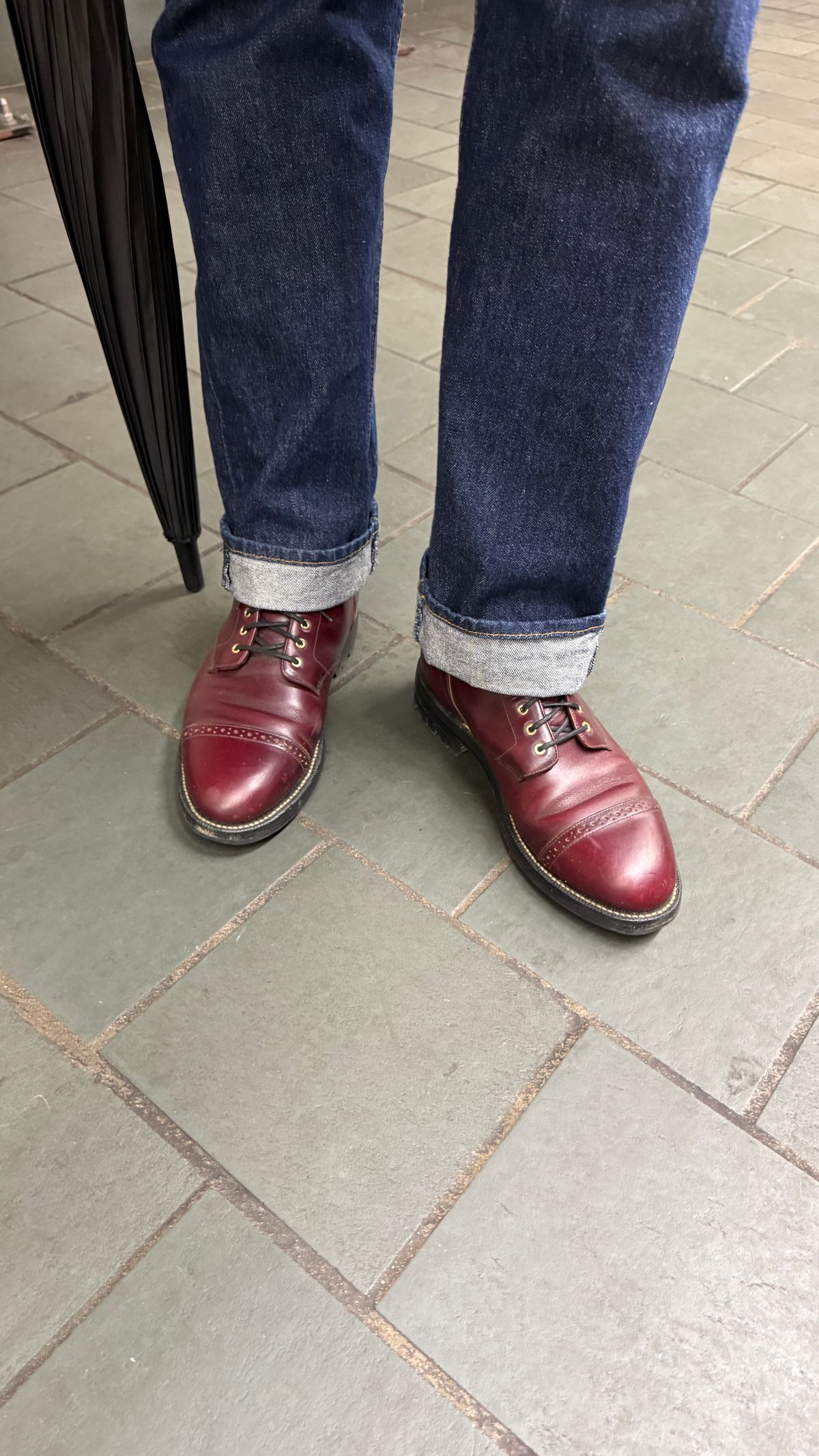 Photo by BigBadWolf on December 1, 2025 of the Grant Stone Garrison Boot in Horween Color 8 Chromexcel.