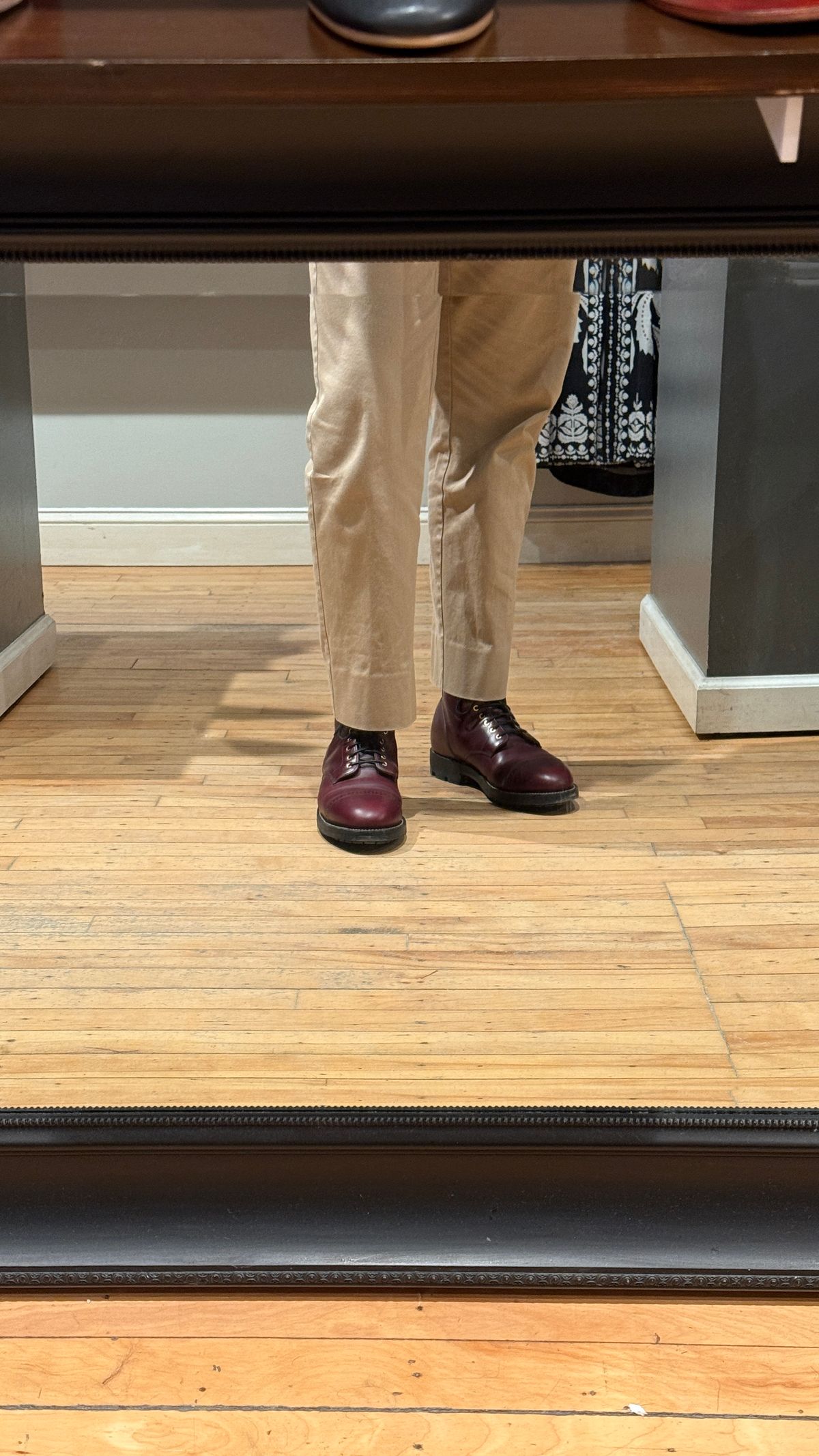 Photo by BigBadWolf on December 20, 2025 of the Grant Stone Garrison Boot in Horween Color 8 Chromexcel.