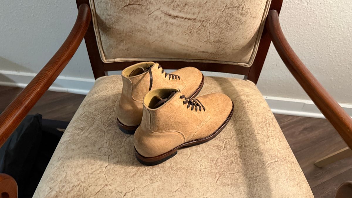 Photo by BigBadWolf on November 7, 2025 of the Sagara Boondockers in Conceria Cloe Superlux Reverse Horsebutt.