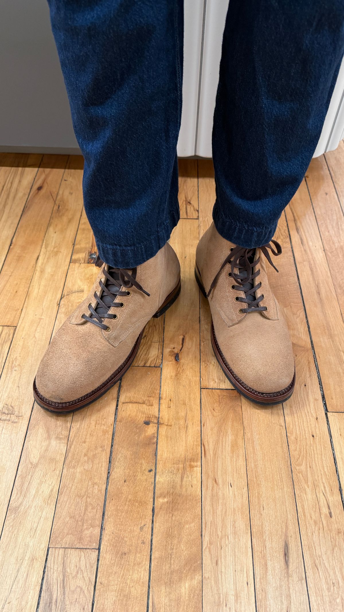 Photo by BigBadWolf on November 20, 2025 of the Sagara Boondockers in Conceria Cloe Superlux Reverse Horsebutt.