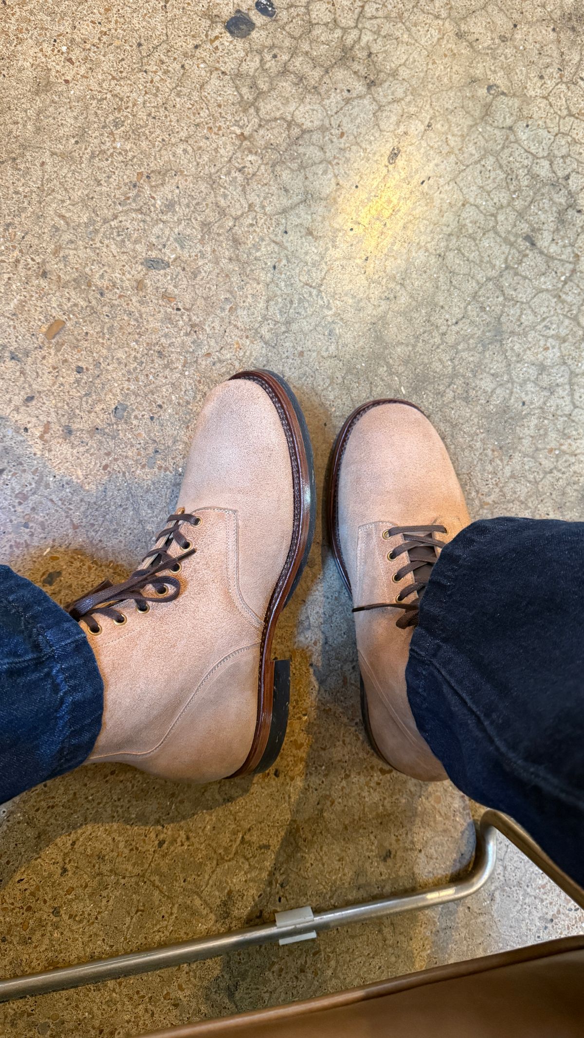 Photo by BigBadWolf on November 23, 2025 of the Sagara Boondockers in Conceria Cloe Superlux Reverse Horsebutt.