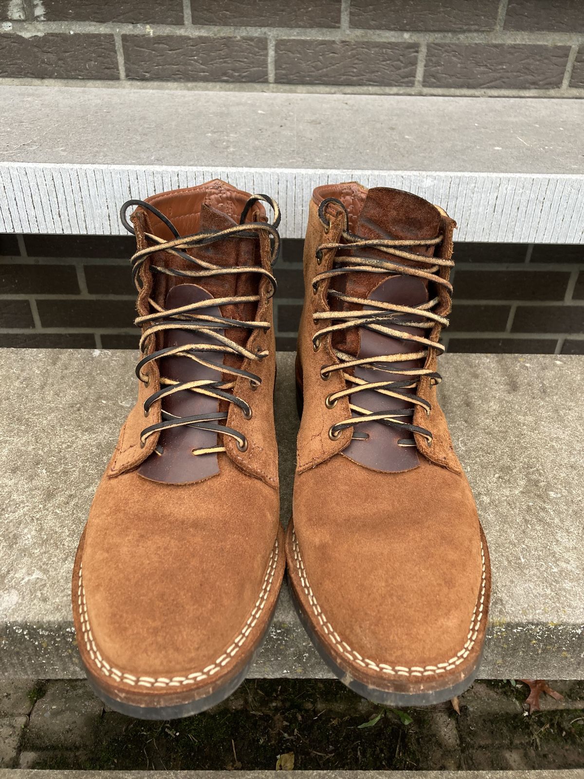 Photo by patinathunderdome on November 1, 2021 of the Wesco Johannes in Seidel Brown Domain Roughout.