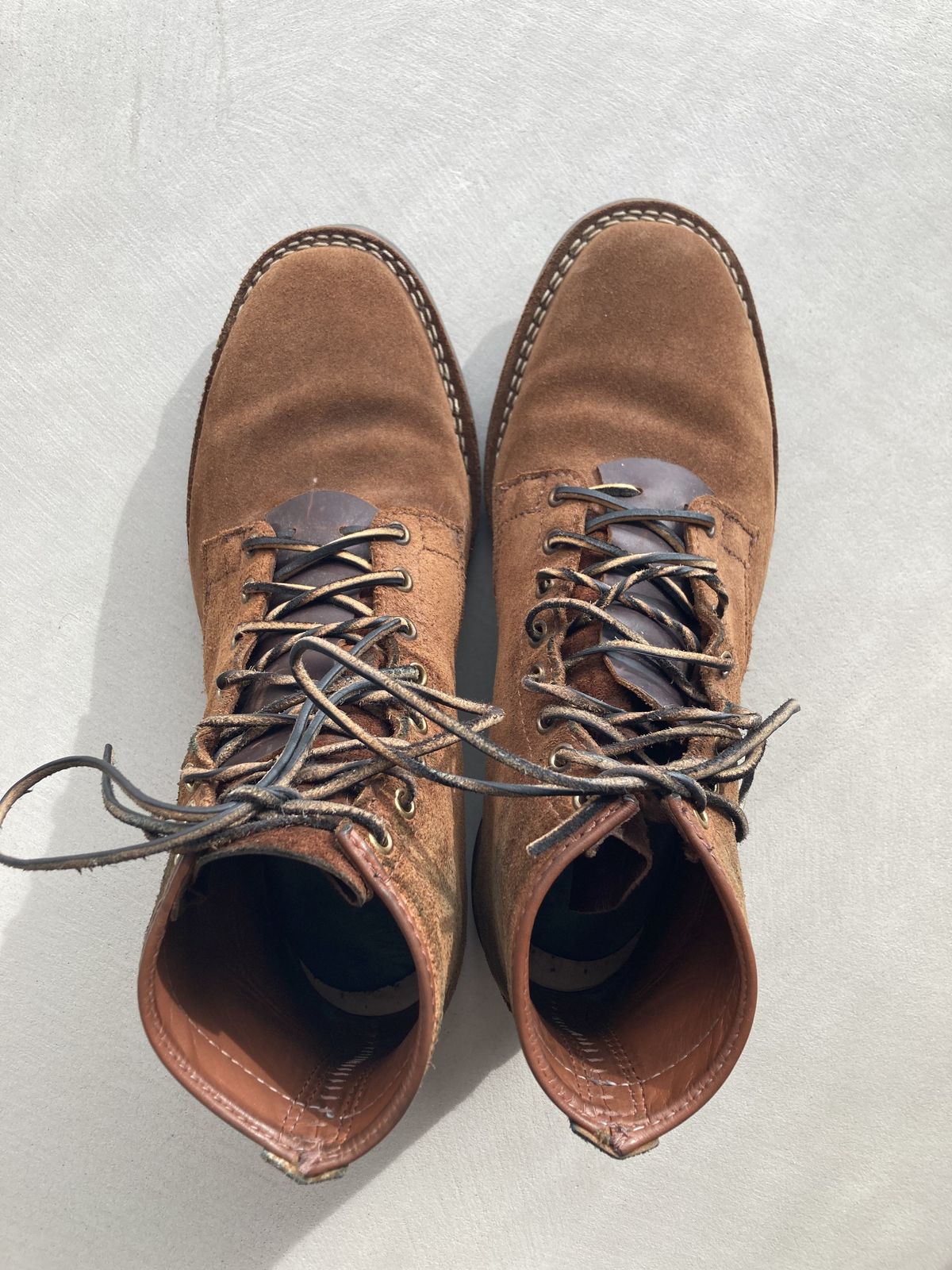 Photo by patinathunderdome on March 4, 2022 of the Wesco Johannes in Seidel Brown Domain Roughout.