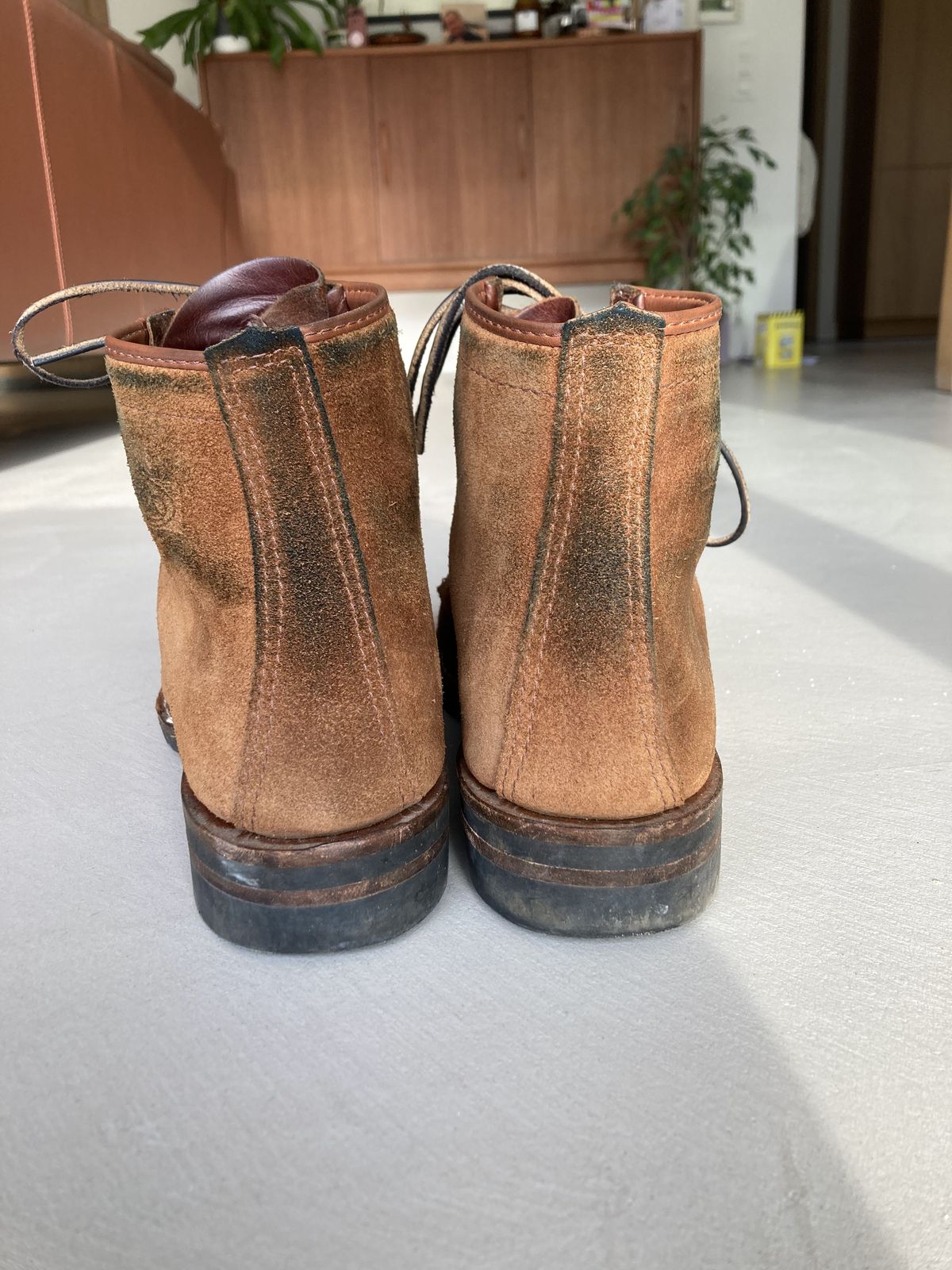 Photo by patinathunderdome on April 4, 2022 of the Wesco Johannes in Seidel Brown Domain Roughout.