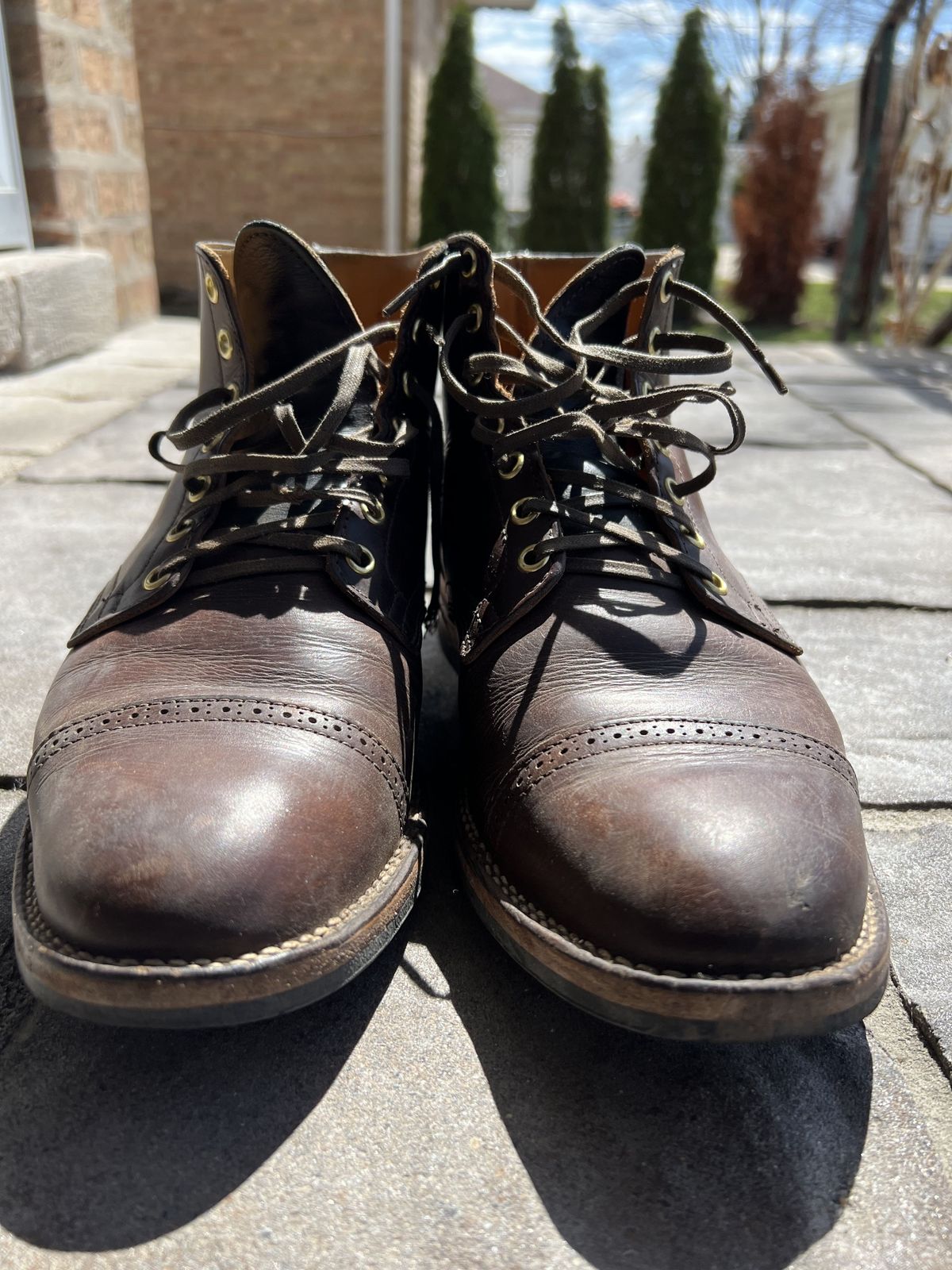 Photo by patinathunderdome on April 1, 2022 of the Viberg Service Boot in Guidi Olive Calf.