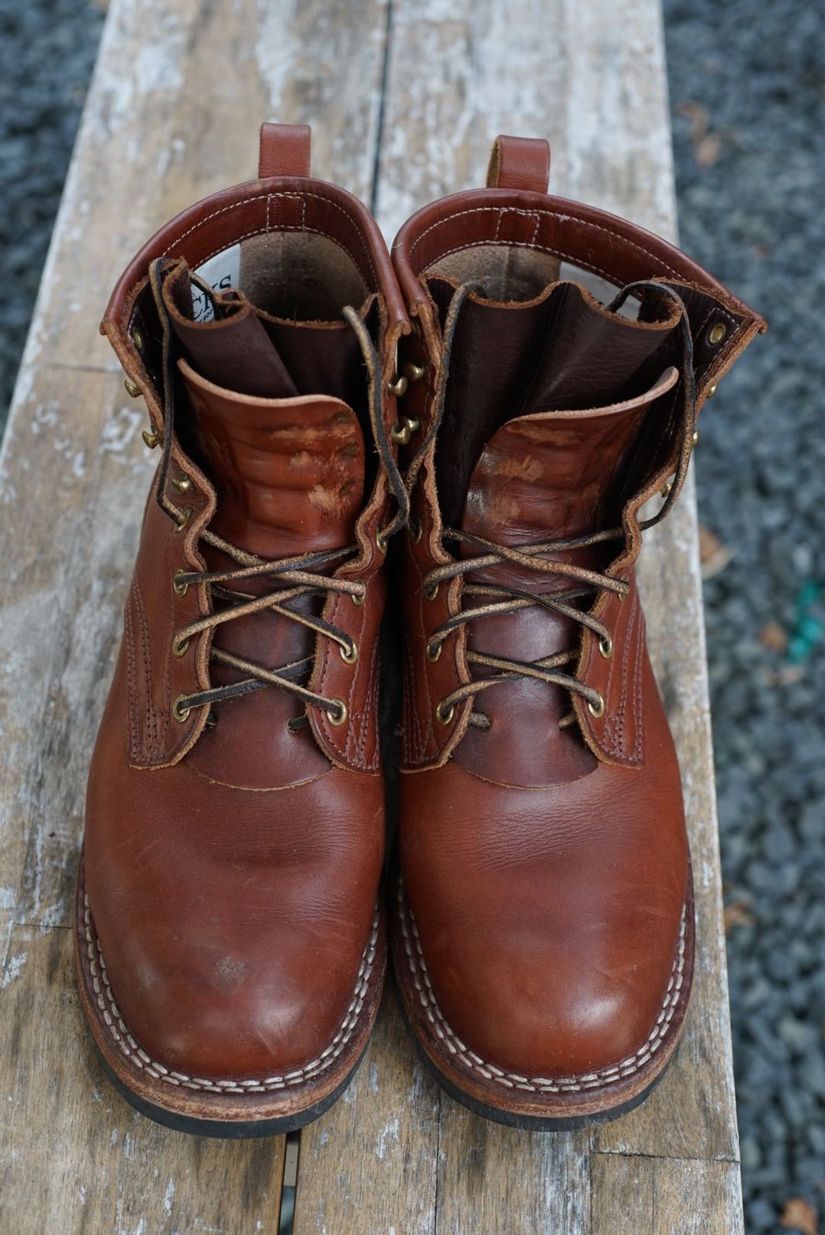 Photo by patinathunderdome on December 2, 2021 of the Nicks Falcon in Wickett & Craig Medium Brown English Bridle.