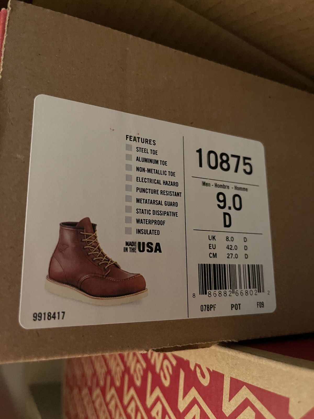 Photo by patinathunderdome on October 2, 2021 of the Red Wing 6-Inch Classic Moc in S.B. Foot Oro-Iginal.
