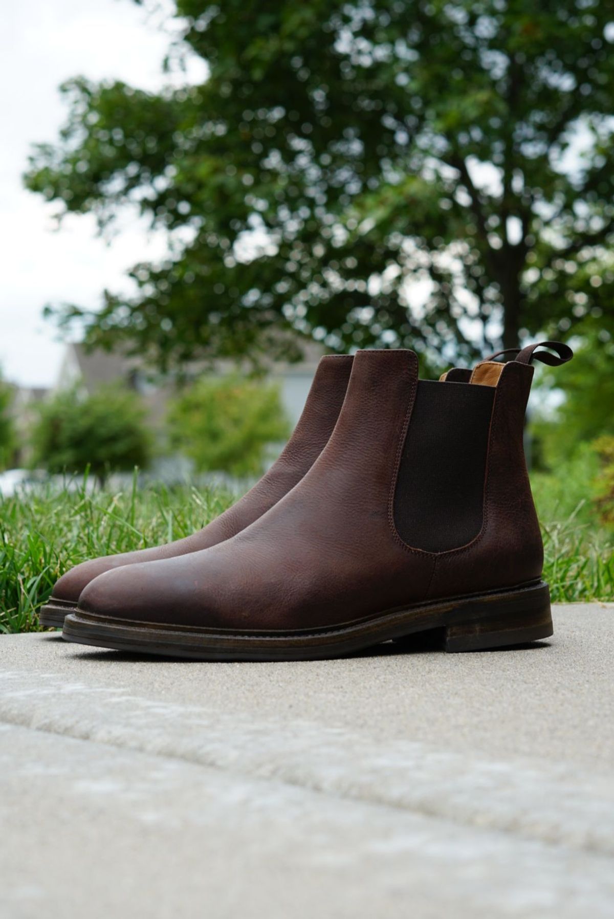 Photo by patinathunderdome on October 3, 2021 of the Rider Boot Co. Fritz in C.F. Stead Snuff Waxed Kudu.
