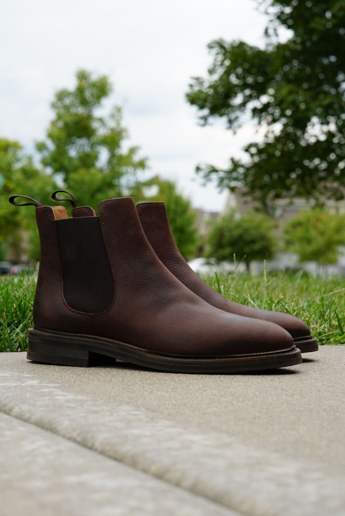 Photo by patinathunderdome on October 3, 2021 of the Rider Boot Co. Fritz in C.F. Stead Snuff Waxed Kudu.