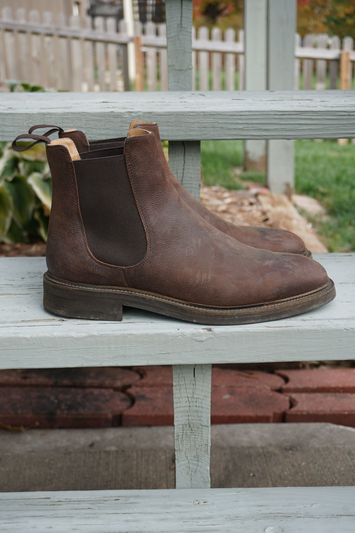 Photo by patinathunderdome on November 5, 2021 of the Rider Boot Co. Fritz in C.F. Stead Snuff Waxed Kudu.