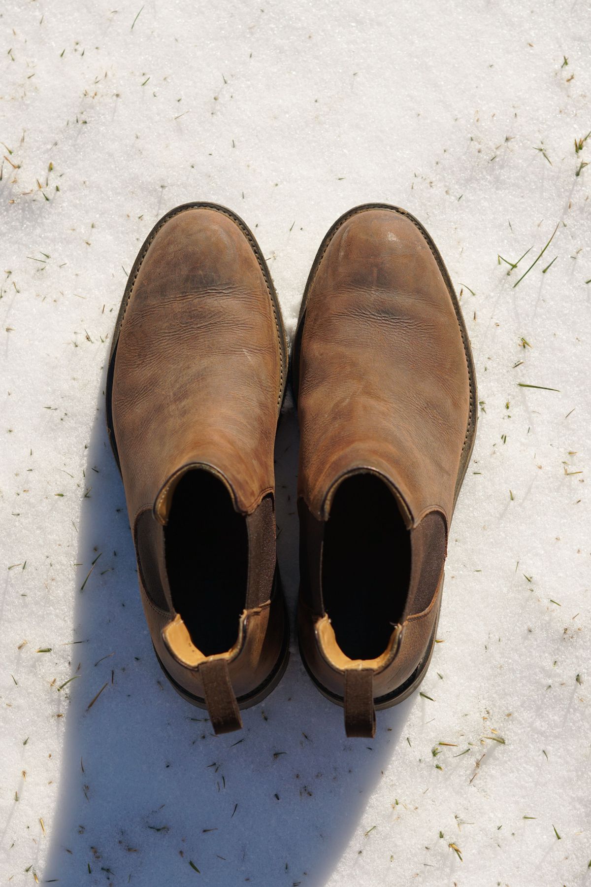 Photo by patinathunderdome on January 6, 2022 of the Rider Boot Co. Fritz in C.F. Stead Snuff Waxed Kudu.