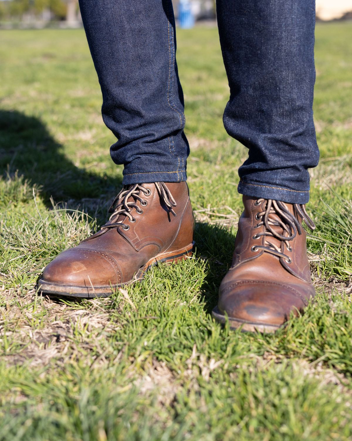 Photo by patinathunderdome on January 4, 2022 of the Viberg Service Boot in Horween Natural Chromexcel.