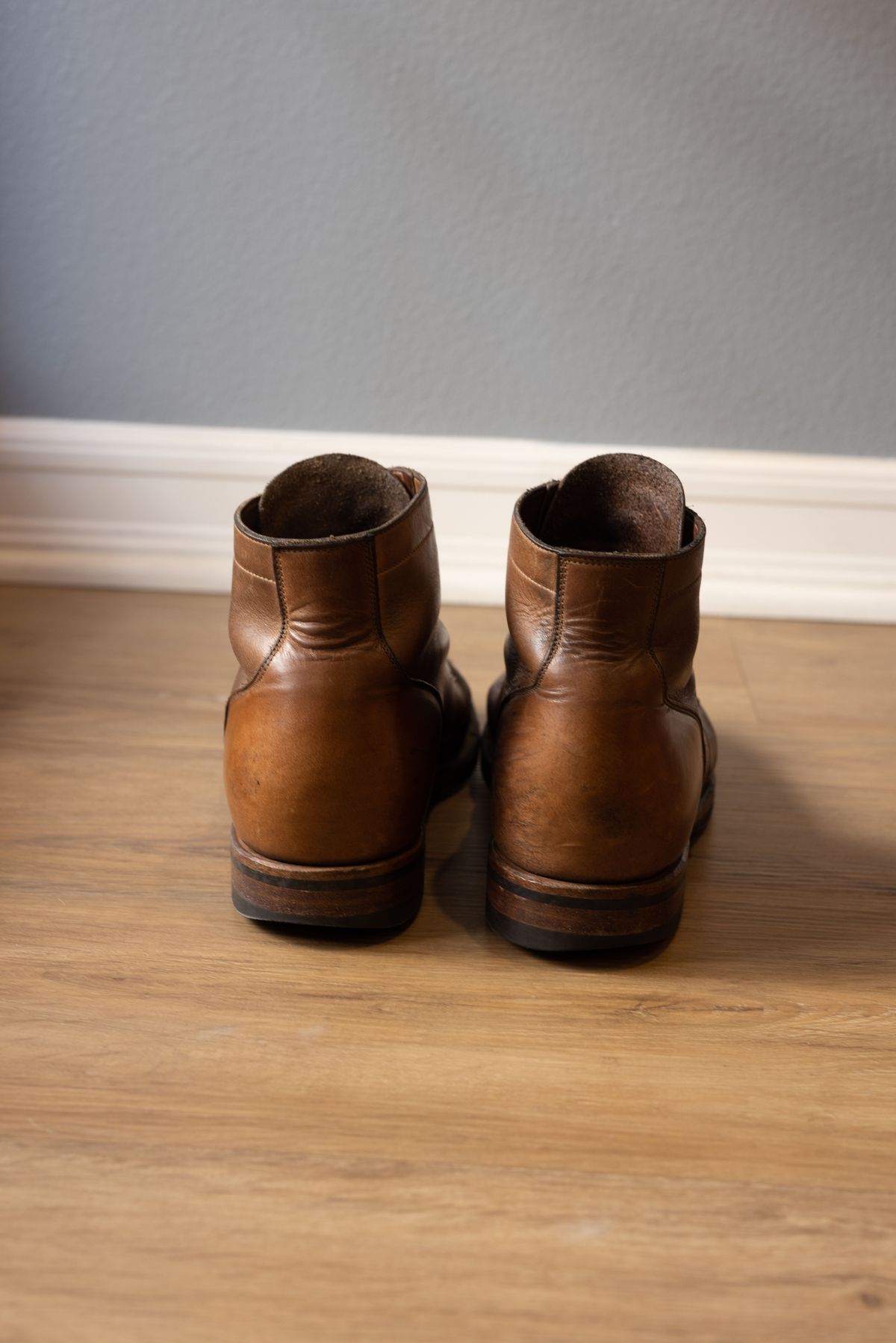 Photo by patinathunderdome on February 4, 2022 of the Viberg Service Boot in Horween Natural Chromexcel.