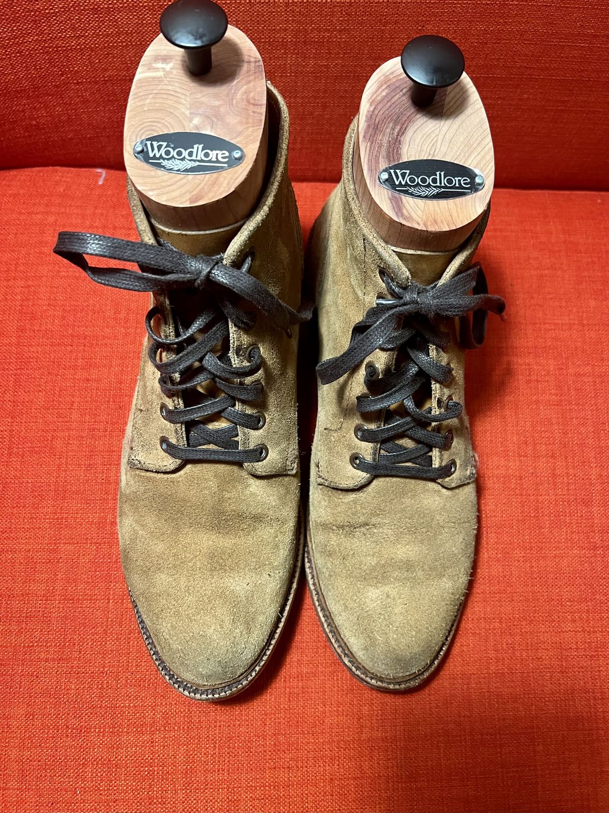Photo by patinathunderdome on December 6, 2021 of the Parkhurst The Allen in S.B. Foot Dune Roughout Suede.