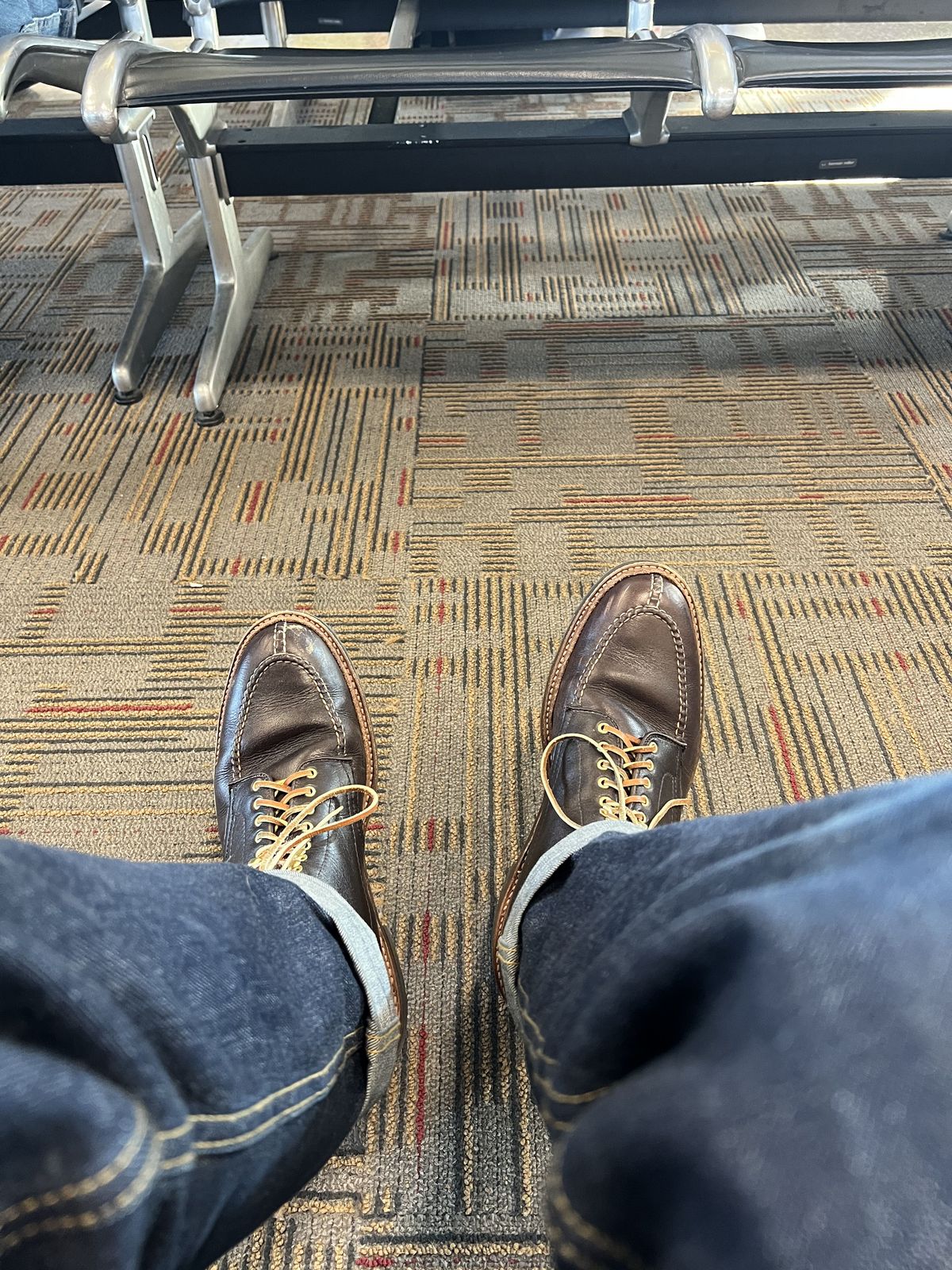 Photo by patinathunderdome on January 1, 2022 of the Alden Tanker Boot in Horween Arabica Lux Calfskin.