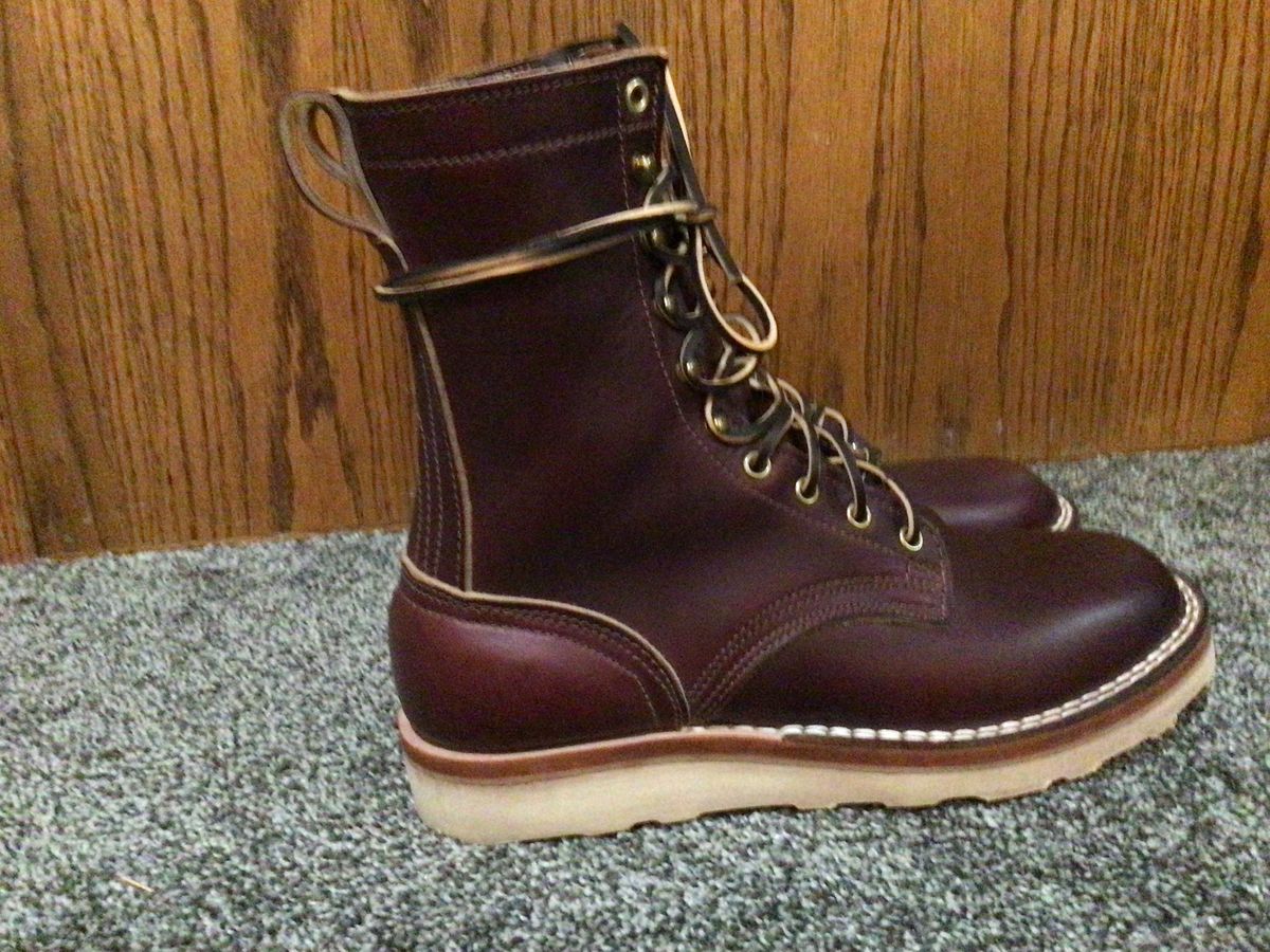 Photo by patinathunderdome on October 1, 2021 of the Nicks Traveler in Horween Color 8 Chromexcel.