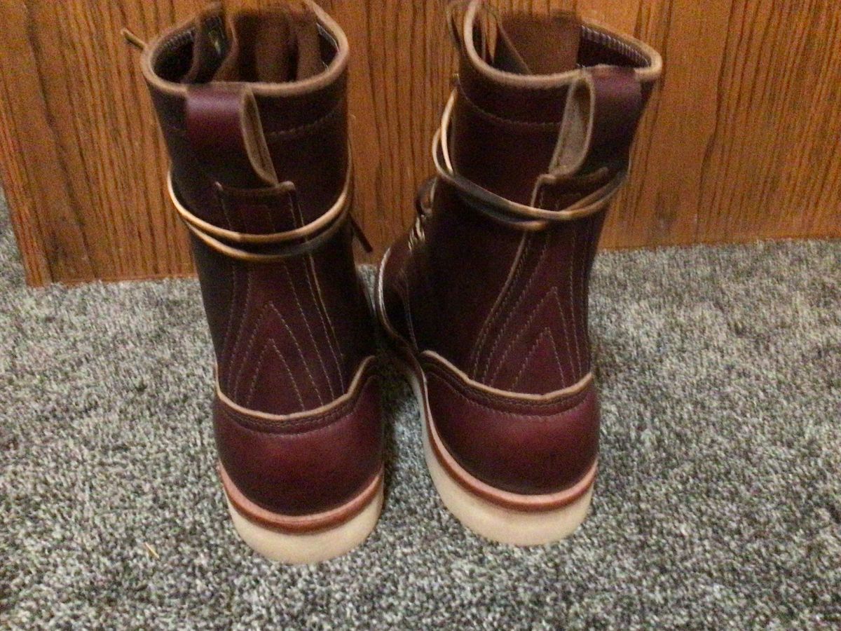 Photo by patinathunderdome on October 1, 2021 of the Nicks Traveler in Horween Color 8 Chromexcel.